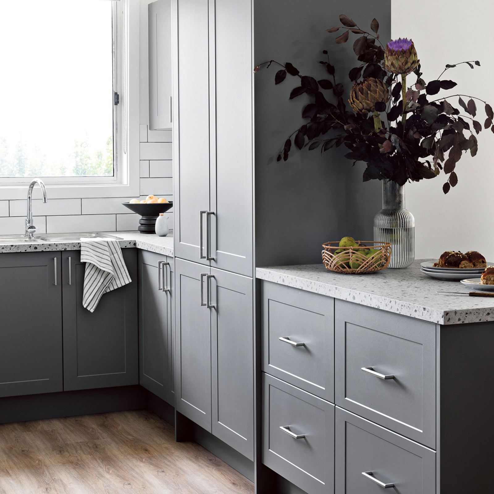 Kaboodle 300mm Smoked Grey Alpine Cabinet Door