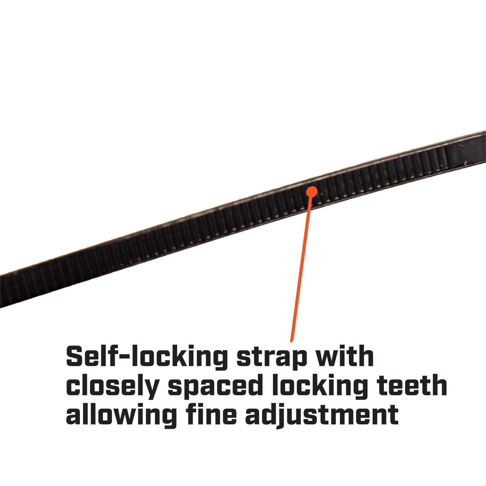 Crescent 370mm x 7.6mm Black Heavy Duty Cable Ties - 100 Pack 6 Crescent 370mm x 7.6mm Black Heavy Duty Cable Ties - 100 Pack