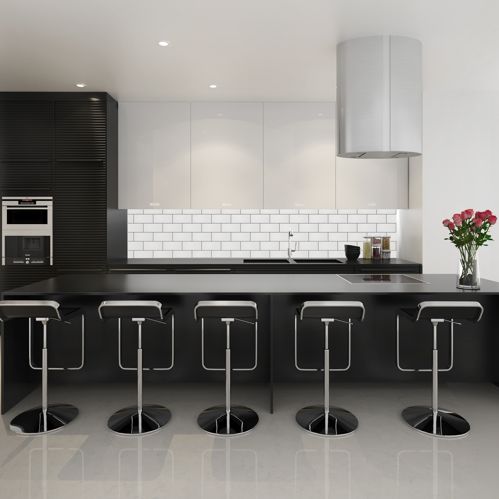 Bellessi 1220mm x 2440mm x 6mm Motiv Polymer Splashback - Subway Tile