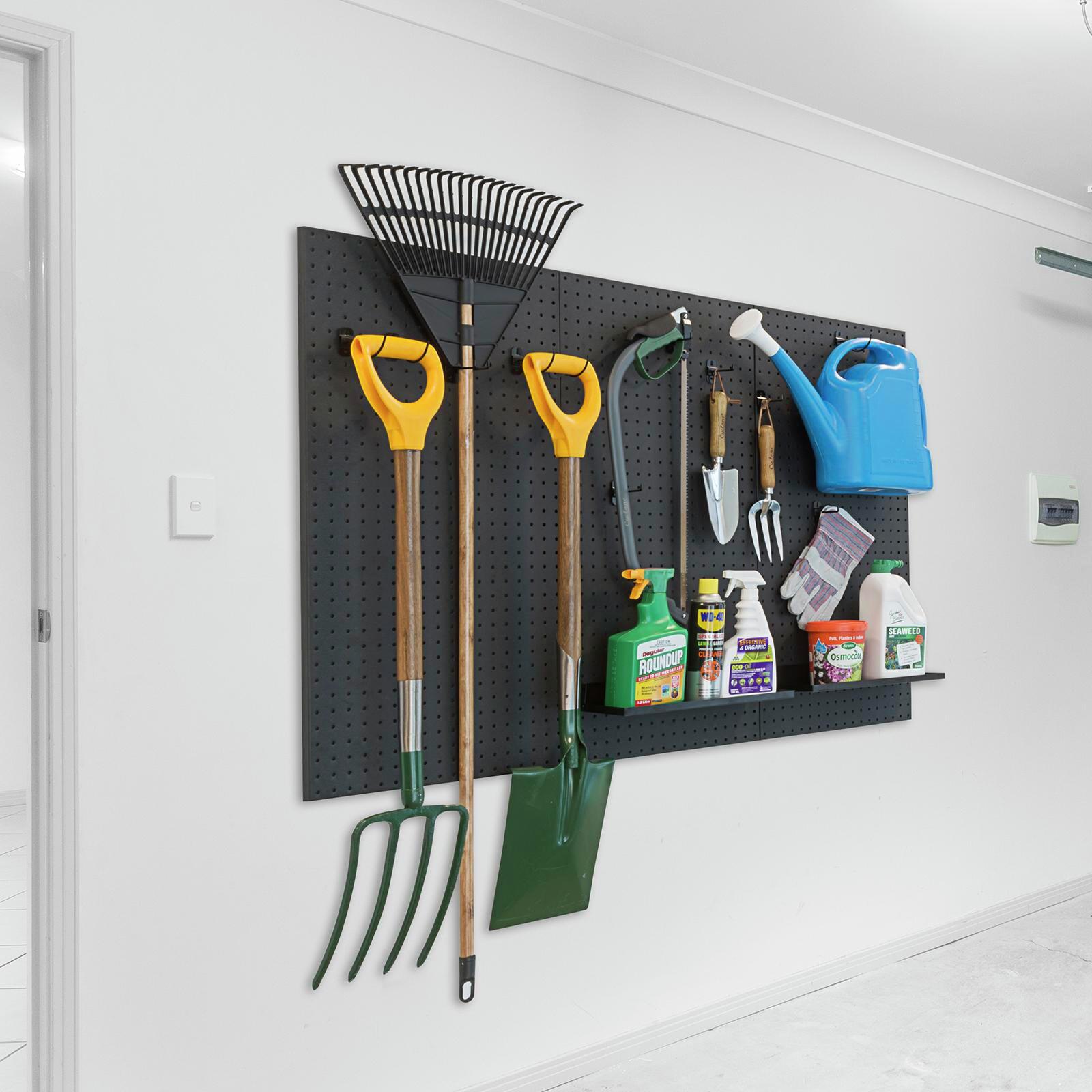 Pinnacle 2070 x 540mm Matte Black Metal Pegboard