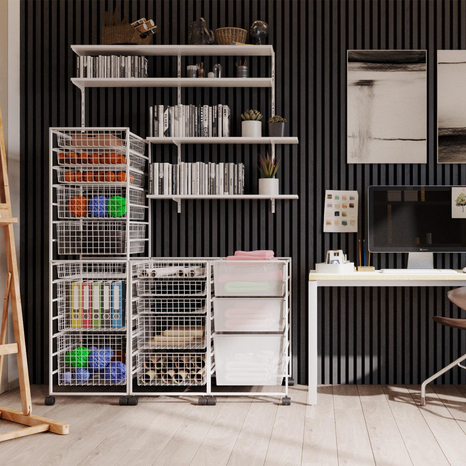 Flexi Storage Home Solutions 500mm White Single Slot Wall Strip