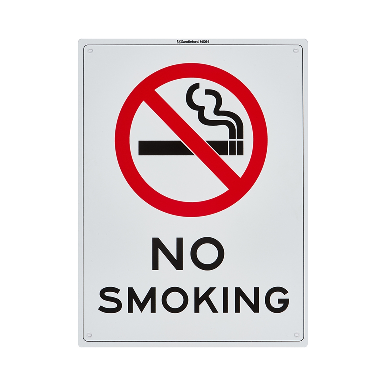 Sandleford 300 x 225mm No Smoking Plastic Sign