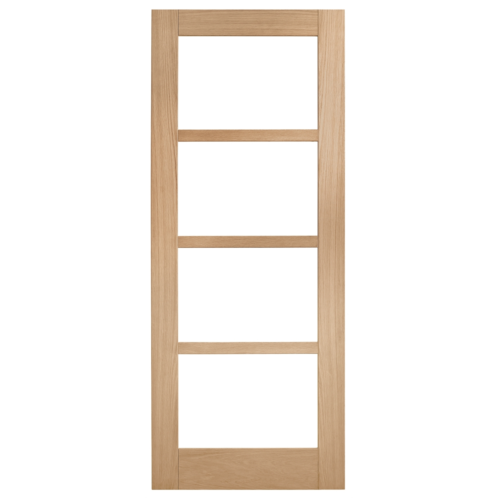 Corinthian 2040 x 920 x 35mm Internal Door White Oak Moda Clear Glass AMODG4 - 920mm