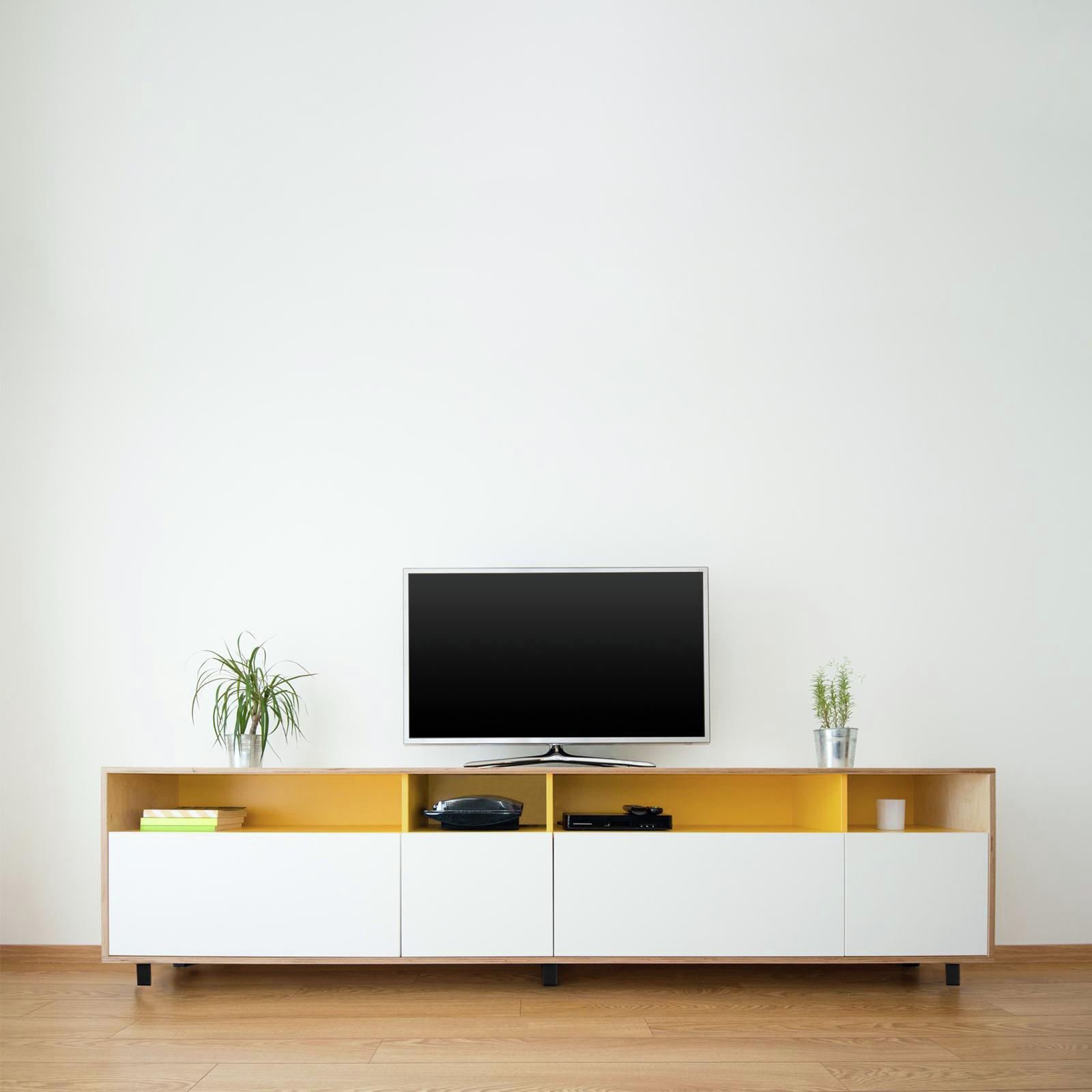 Adoored 25 x 25 x 150mm Black Square Tube Furniture Leg