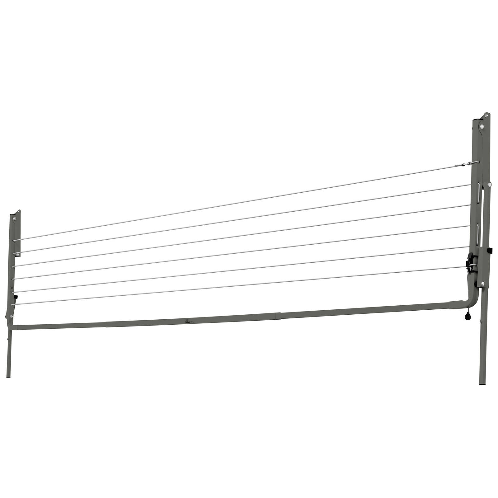 Austral 19.6m Woodland Grey Slenderline20 Single Fold Down Clothesline