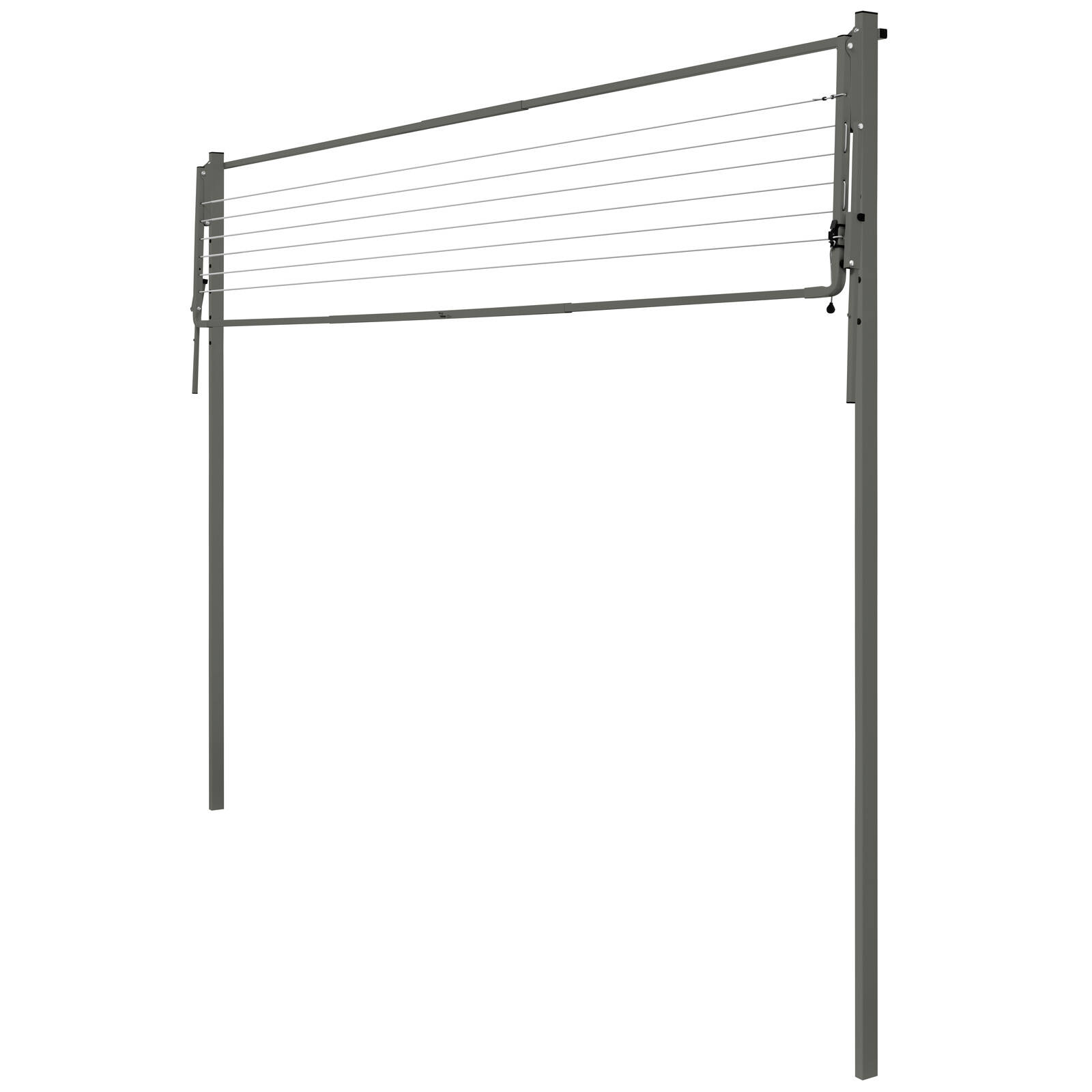 Austral 19.6m Woodland Grey Slenderline20 Single Fold Down Clothesline