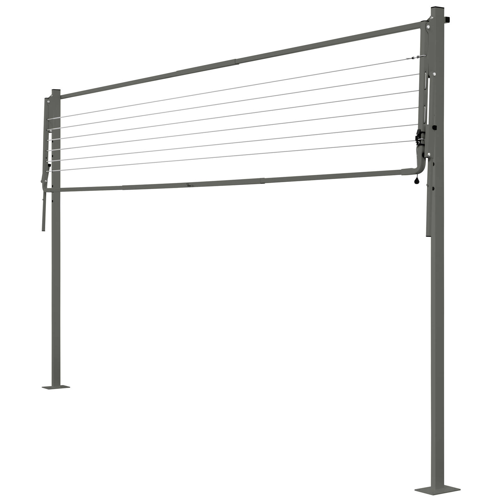 Austral 19.6m Woodland Grey Slenderline20 Single Fold Down Clothesline