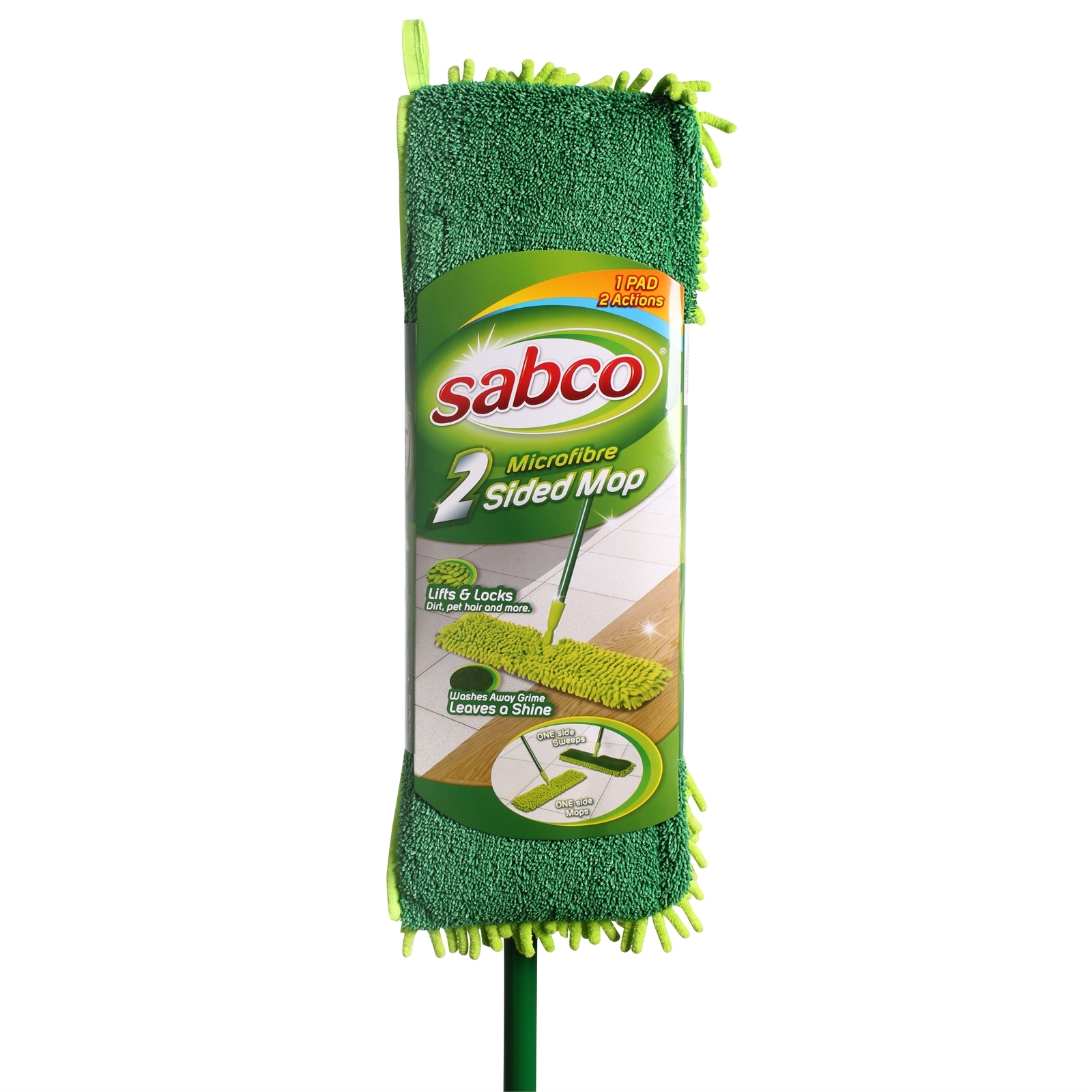 Sabco 2 Sided Microfibre Flip Mop 3 Sabco 2 Sided Microfibre Flip Mop