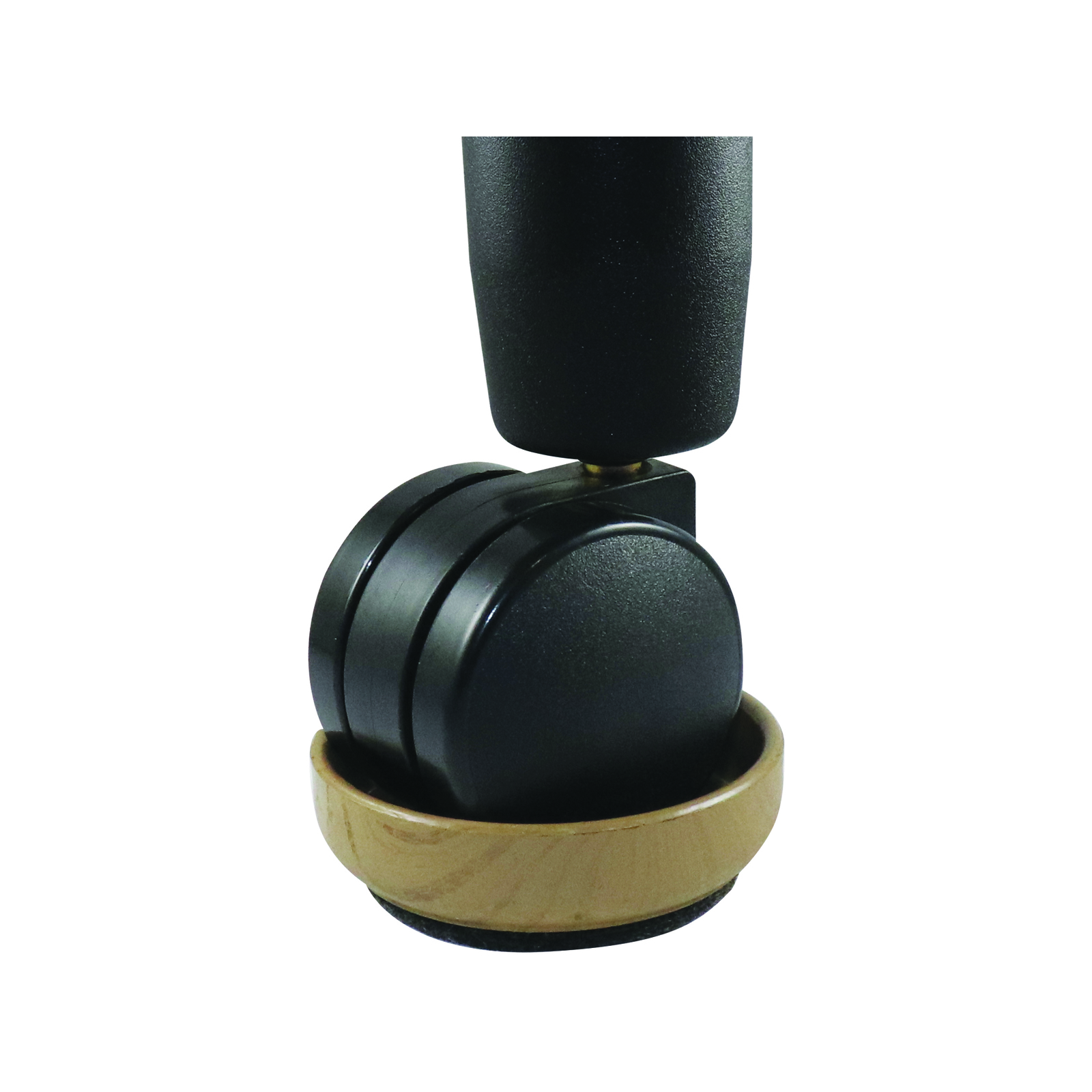 Surface Gard 66mm Dark Wood Effect Round Felt Base Castor Cup - 4 Pack 3 Surface Gard 66mm Dark Wood Effect Round Felt Base Castor Cup - 4 Pack