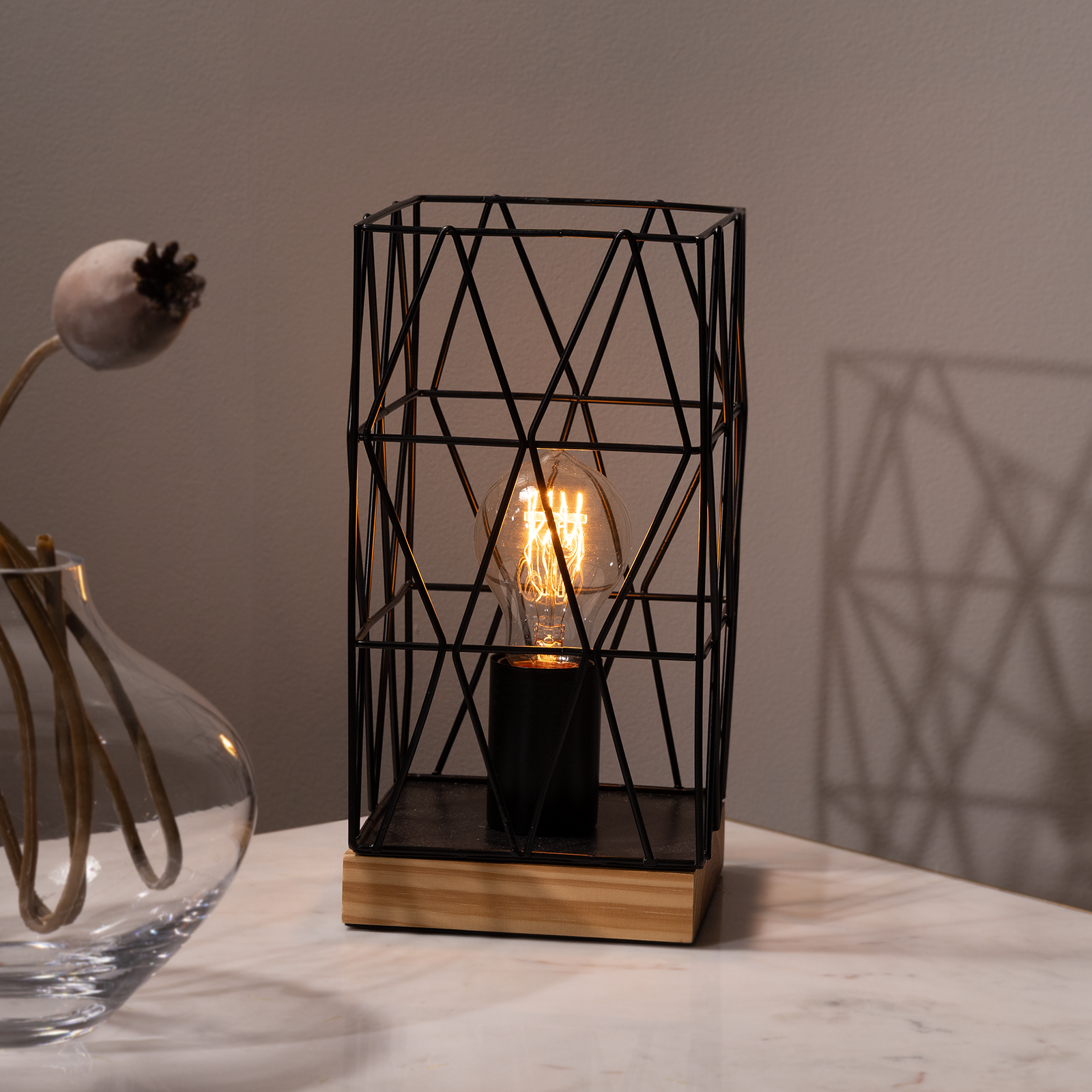 Verve Design Black Zavier Table Lamp