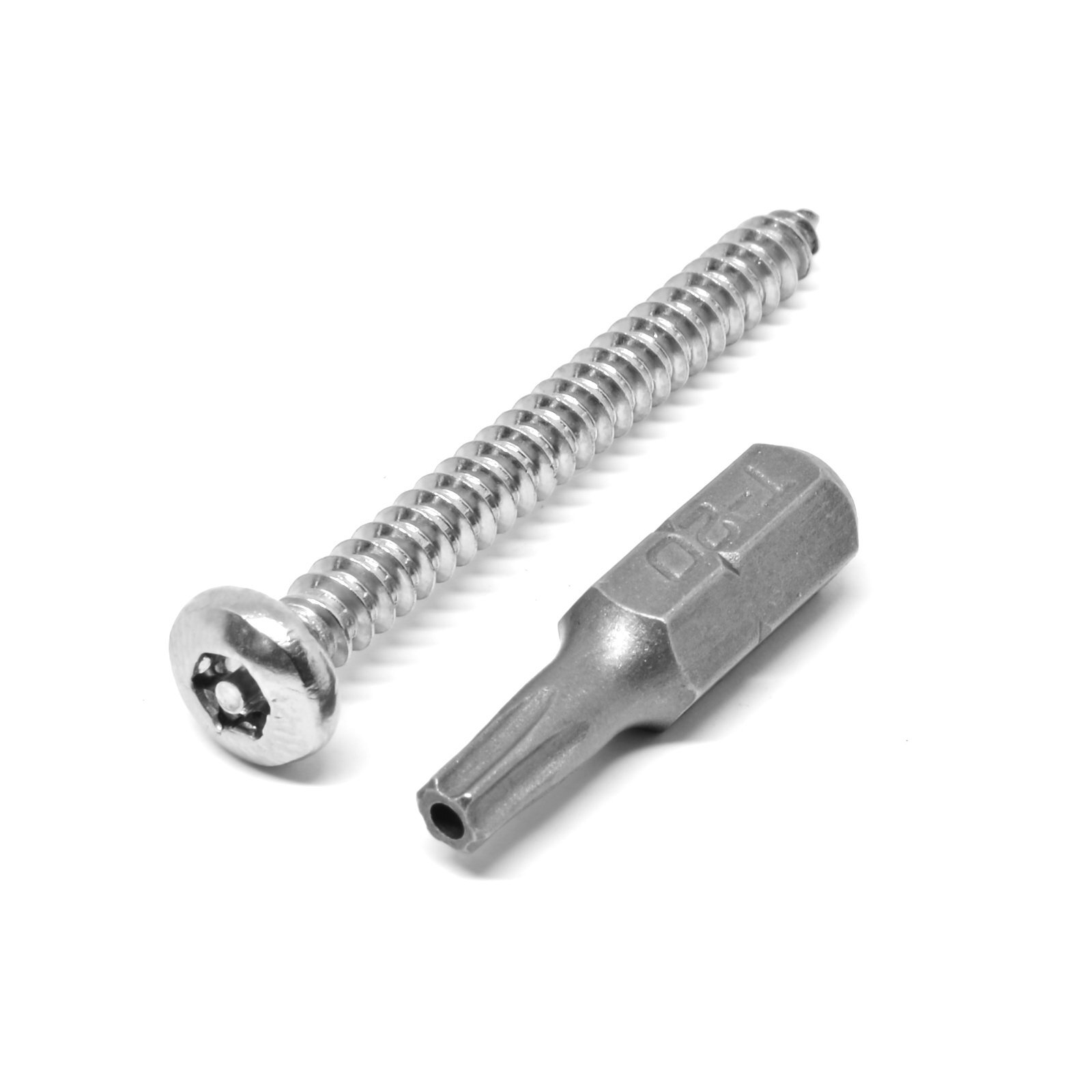 Pinnacle 10g x 30mm Stainless Steel Security Screws - 10 Pack