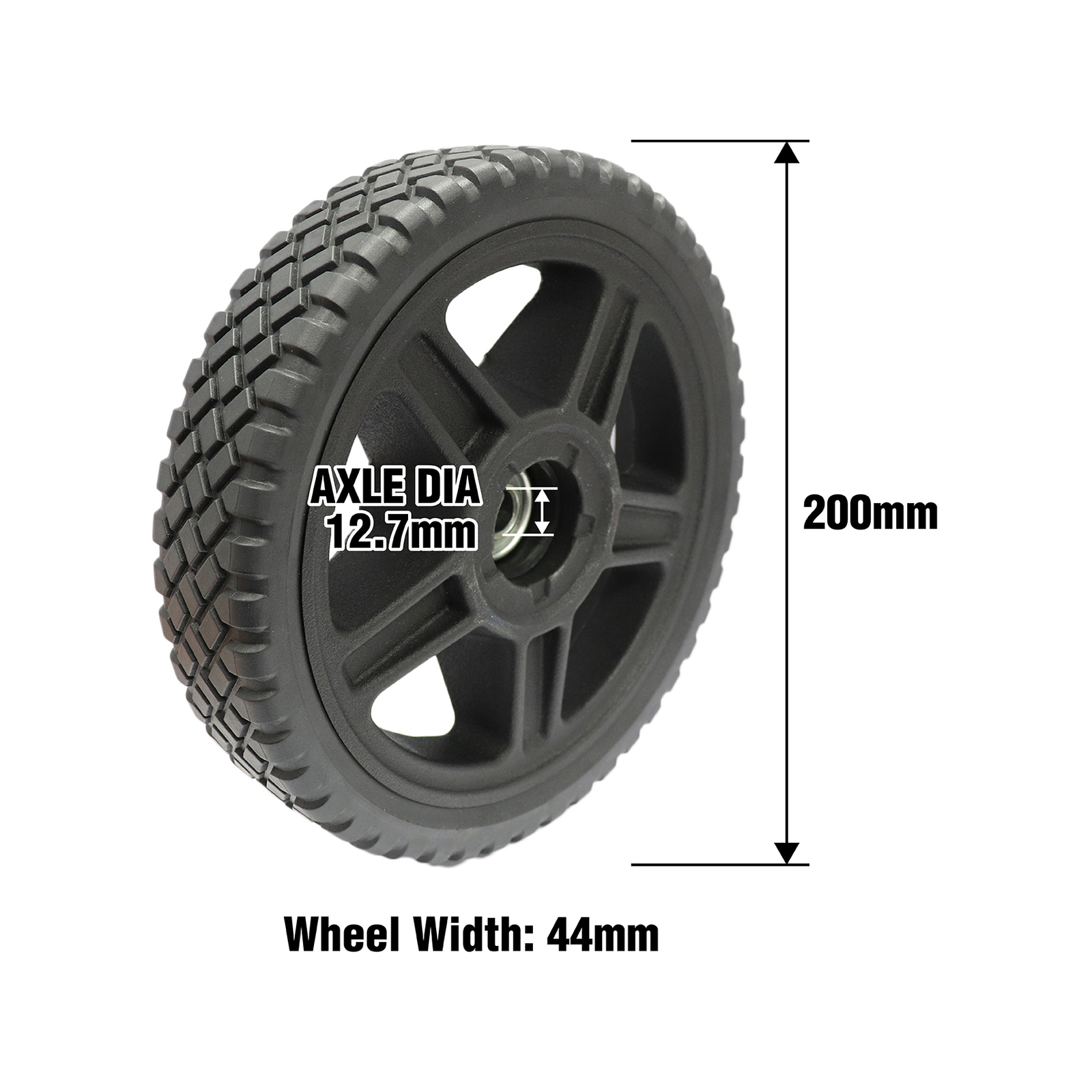 Easyroll 200mm 30kg Spoked Wheel