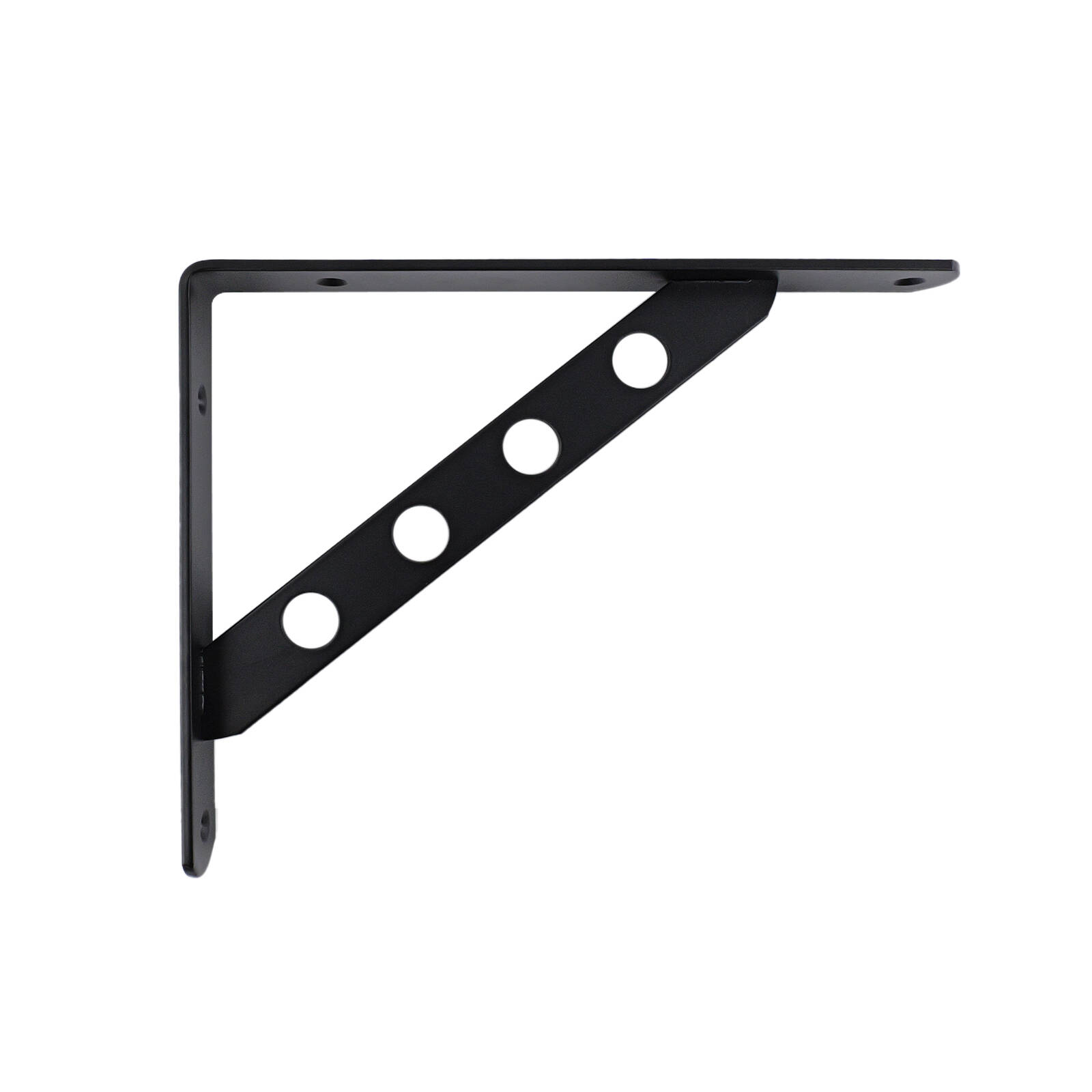Carinya 250 x 195mm Black Heavy Duty Circle Stayed Bracket 3 Carinya 250 x 195mm Black Heavy Duty Circle Stayed Bracket