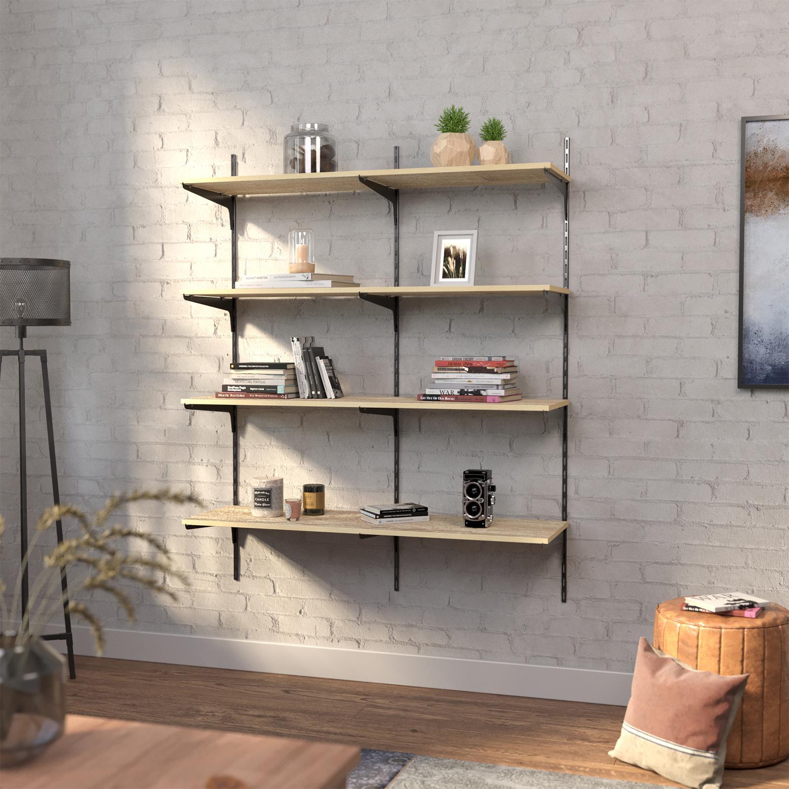 Flexi Storage Home Solutions 350mm Black Single Slot Bracket