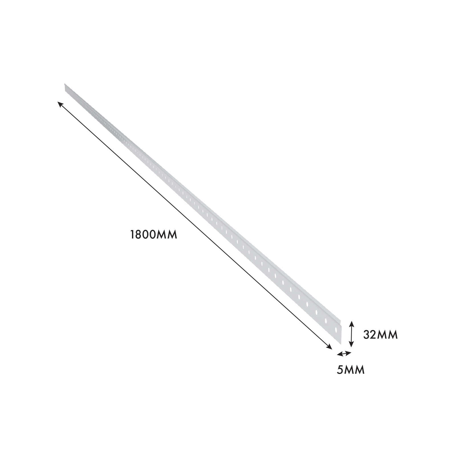 Flexi Storage Home Solutions 1800mm White Double Slot Hang Track 4 Flexi Storage Home Solutions 1800mm White Double Slot Hang Track