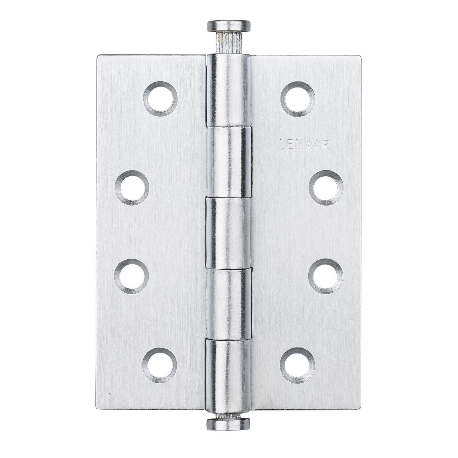 Lemaar 100 x 75 x 2.5mm Polished Stainless Steel Loose Pin Flat Tip Hinge