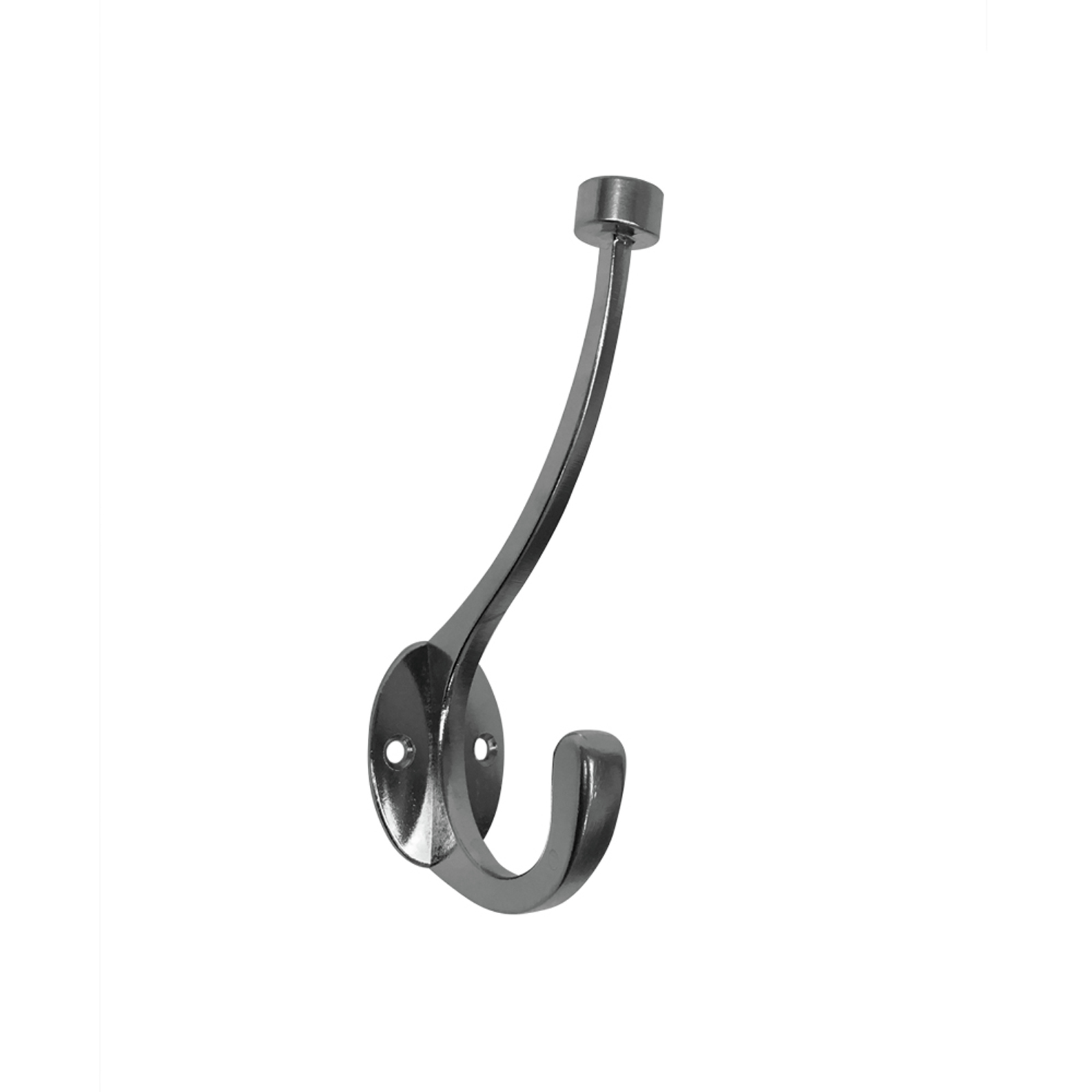 Adoored Double Satin Chrome Robe Deco Hook
