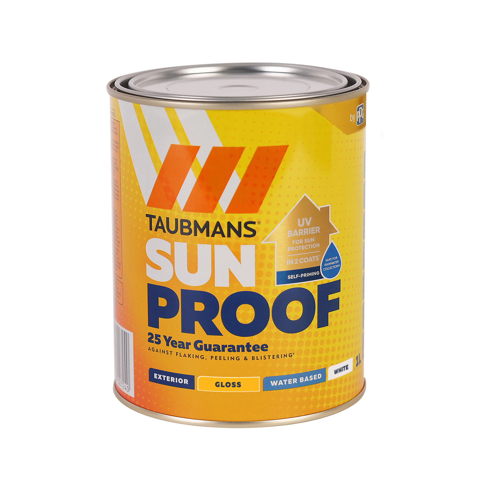Taubmans 1L White Gloss Sunproof Exterior Paint