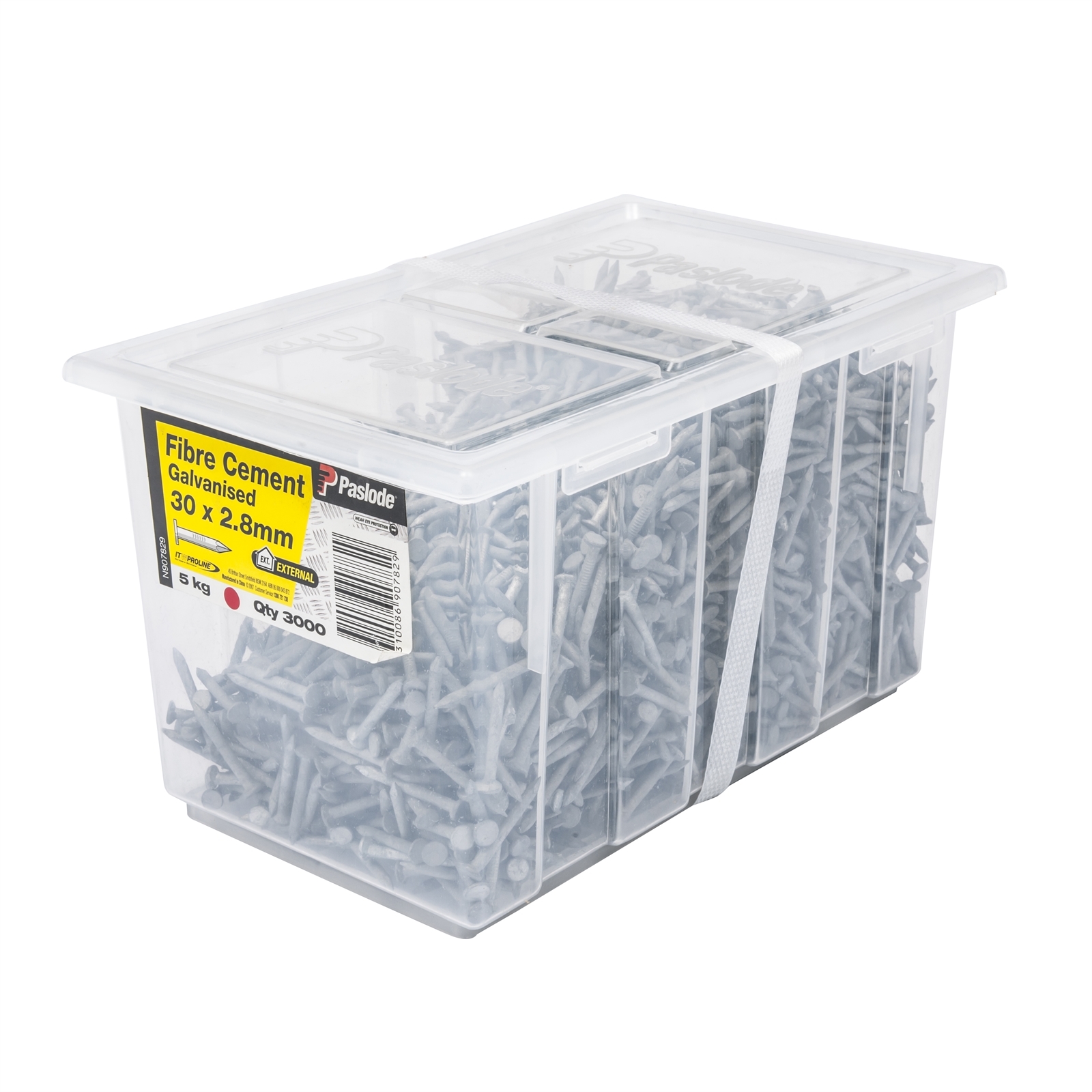 Paslode 30 x 2.8mm 5kg Galvanised Fibre Cement Nails - 3000 Pack