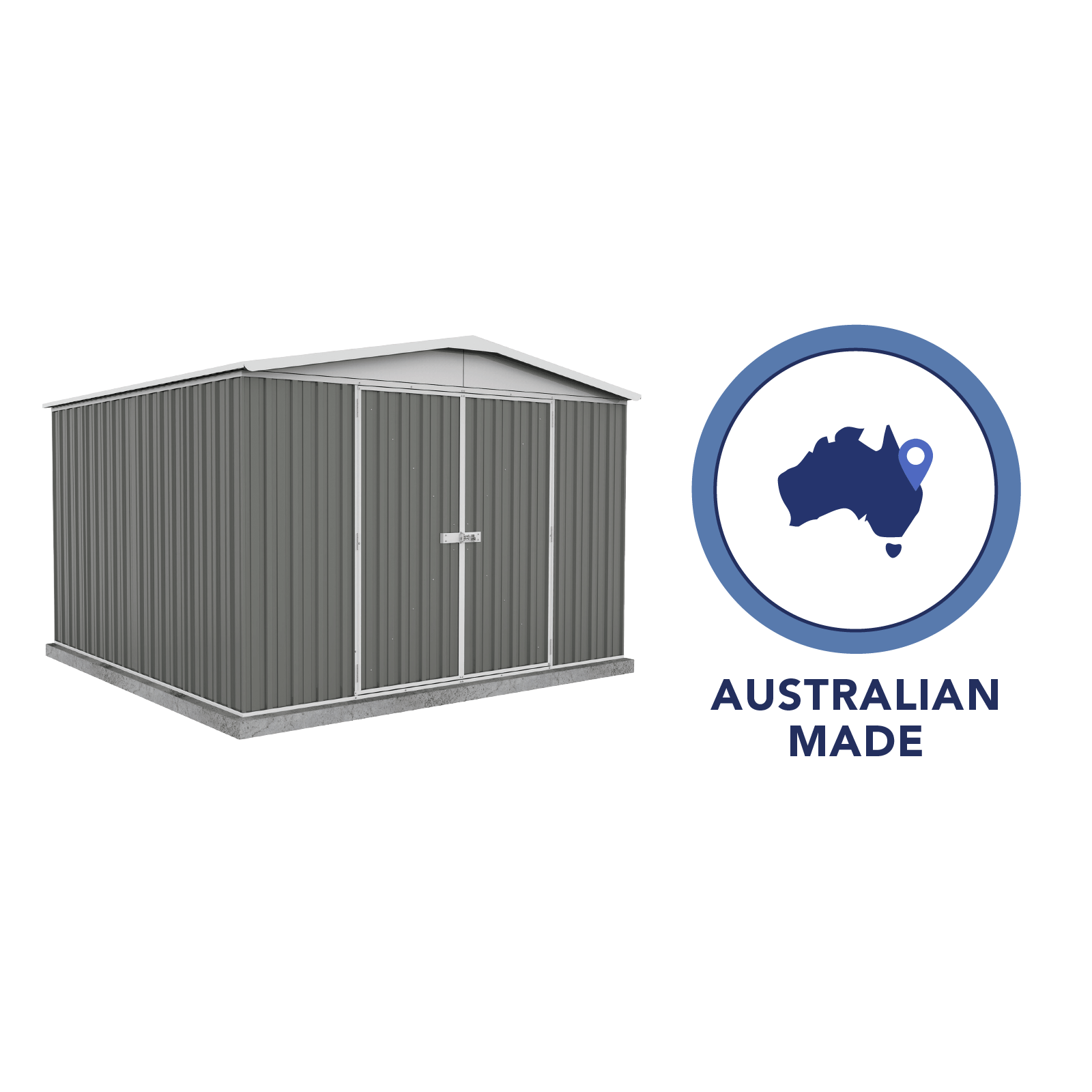 Absco Sheds 3.0 x 2.92 x 2.06m Woodland Grey Regent Double Door Garden Shed 7 Absco Sheds 3.0 x 2.92 x 2.06m Woodland Grey Regent Double Door Garden Shed