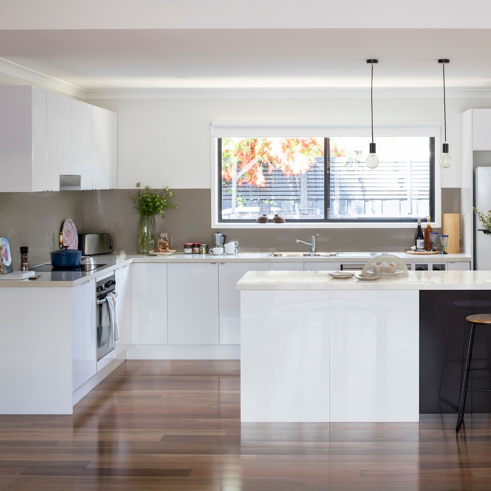 Kaboodle 1200mm Egg White Island Back Panel