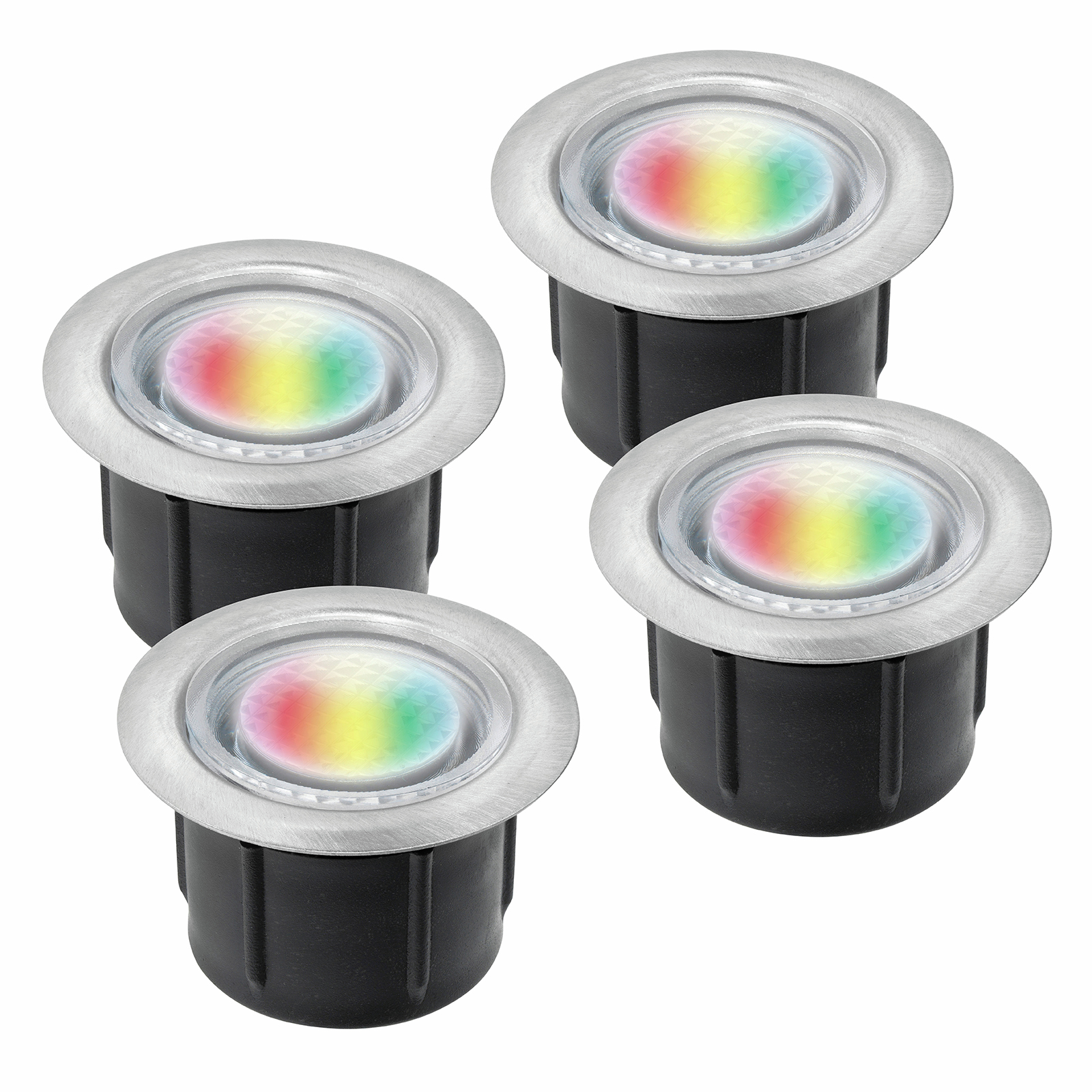 Brilliant RGB Colour Valla DIY LED Deck Light Add On Kit - 4 Pack