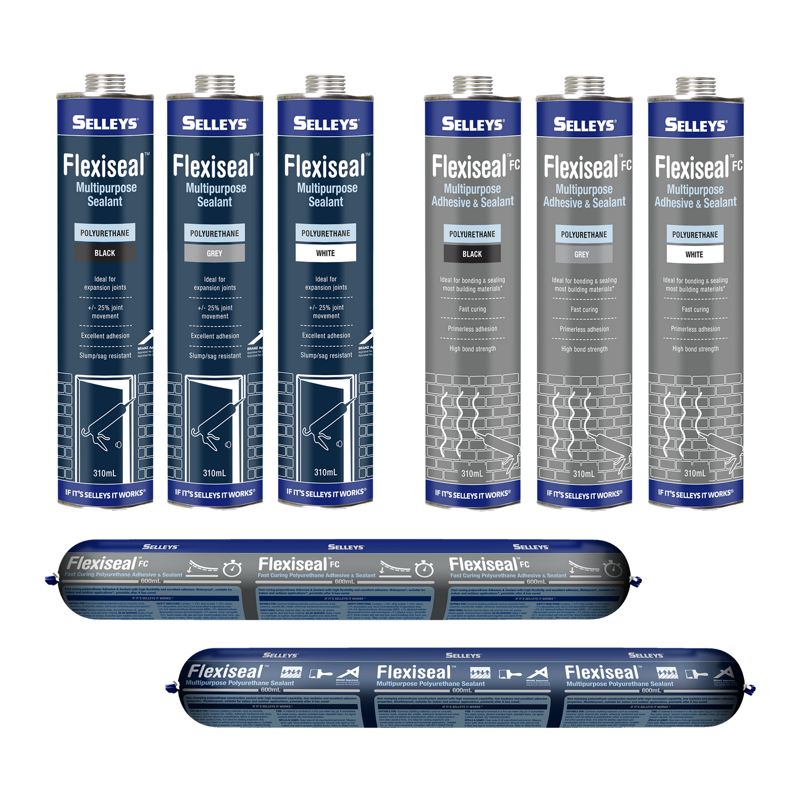 Selleys 310ml Grey Flexiseal Polyurethane Sealant