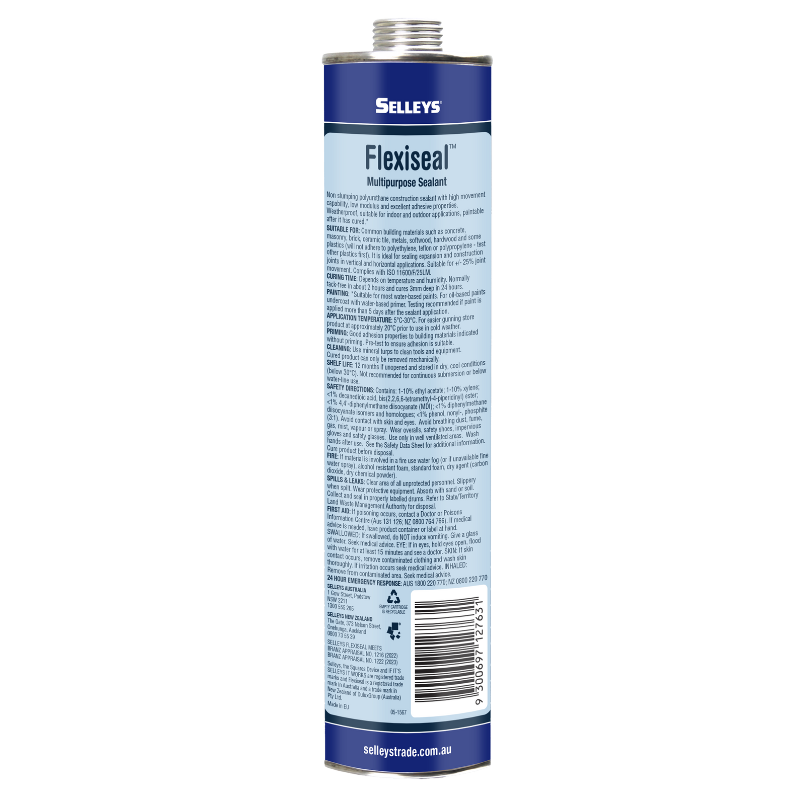 Selleys 310ml Grey Flexiseal Polyurethane Sealant 3 Selleys 310ml Grey Flexiseal Polyurethane Sealant