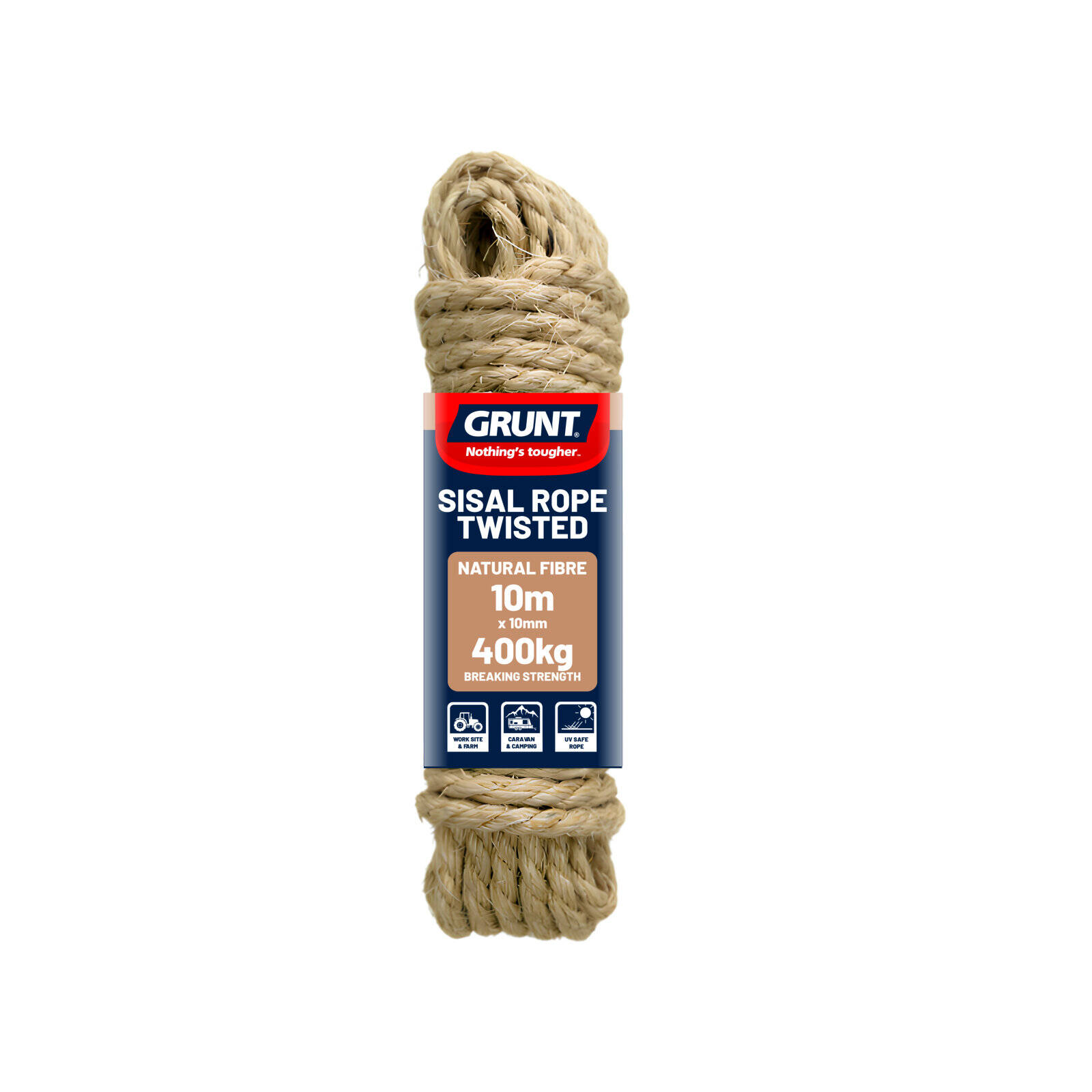 Grunt 10mm x 10m Sisal Twisted Rope