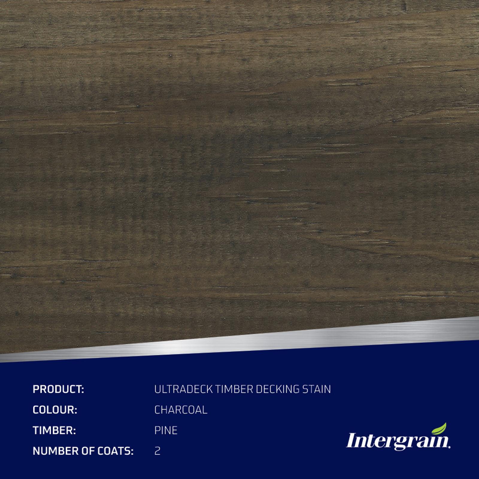 Intergrain 4L Charcoal NaturalStain Timber Stain