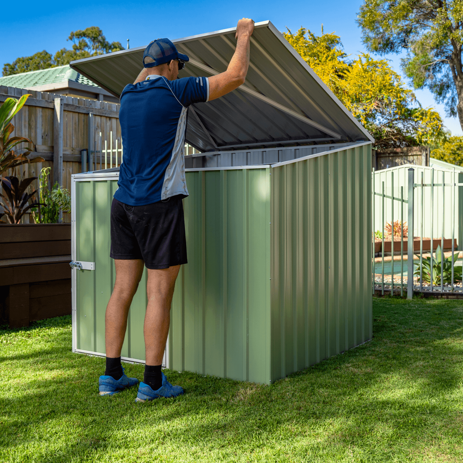 Absco Sheds 1.52 x 1.52 x 1.49m Classic Cream Pool Pump Cover