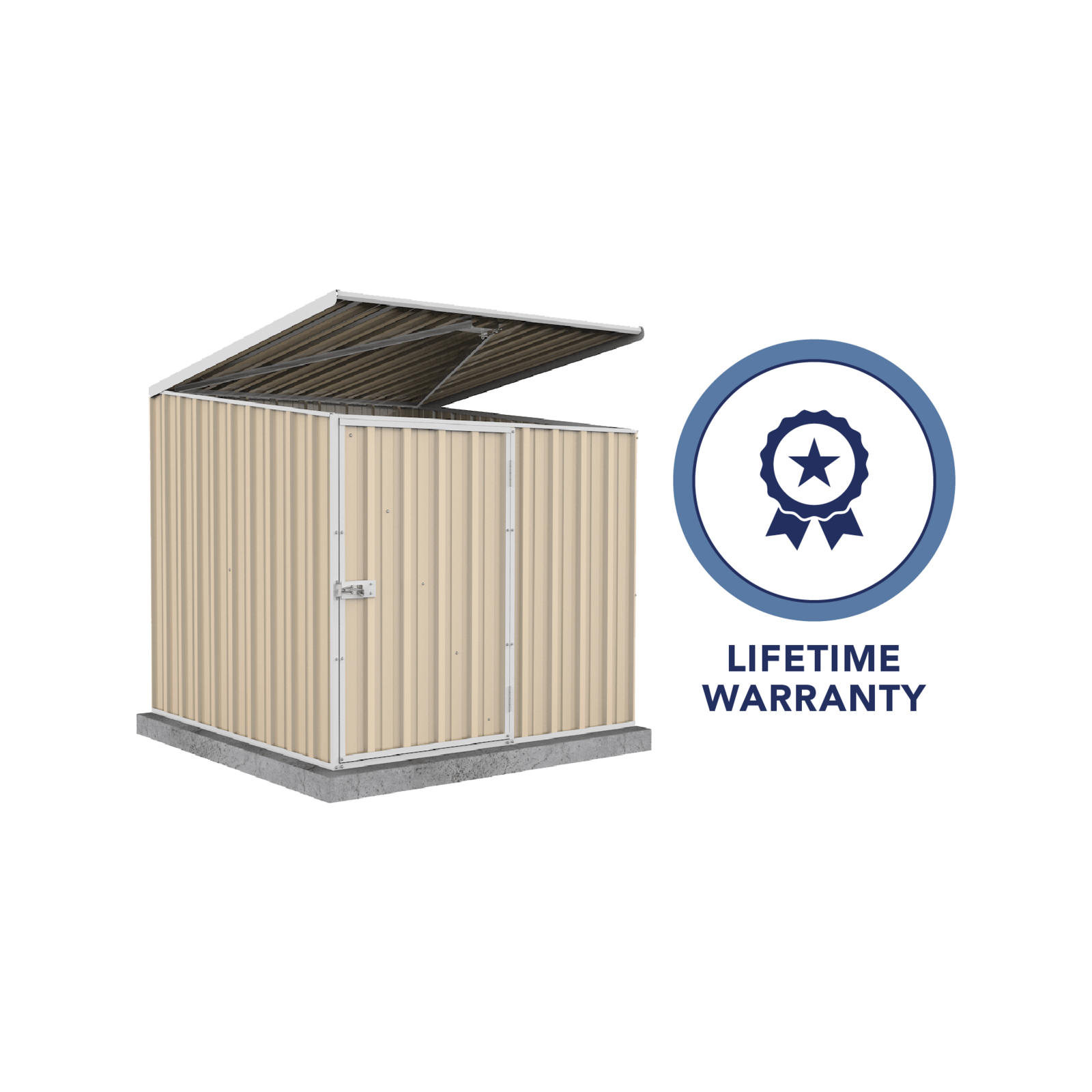 Absco Sheds 1.52 x 1.52 x 1.49m Classic Cream Pool Pump Cover