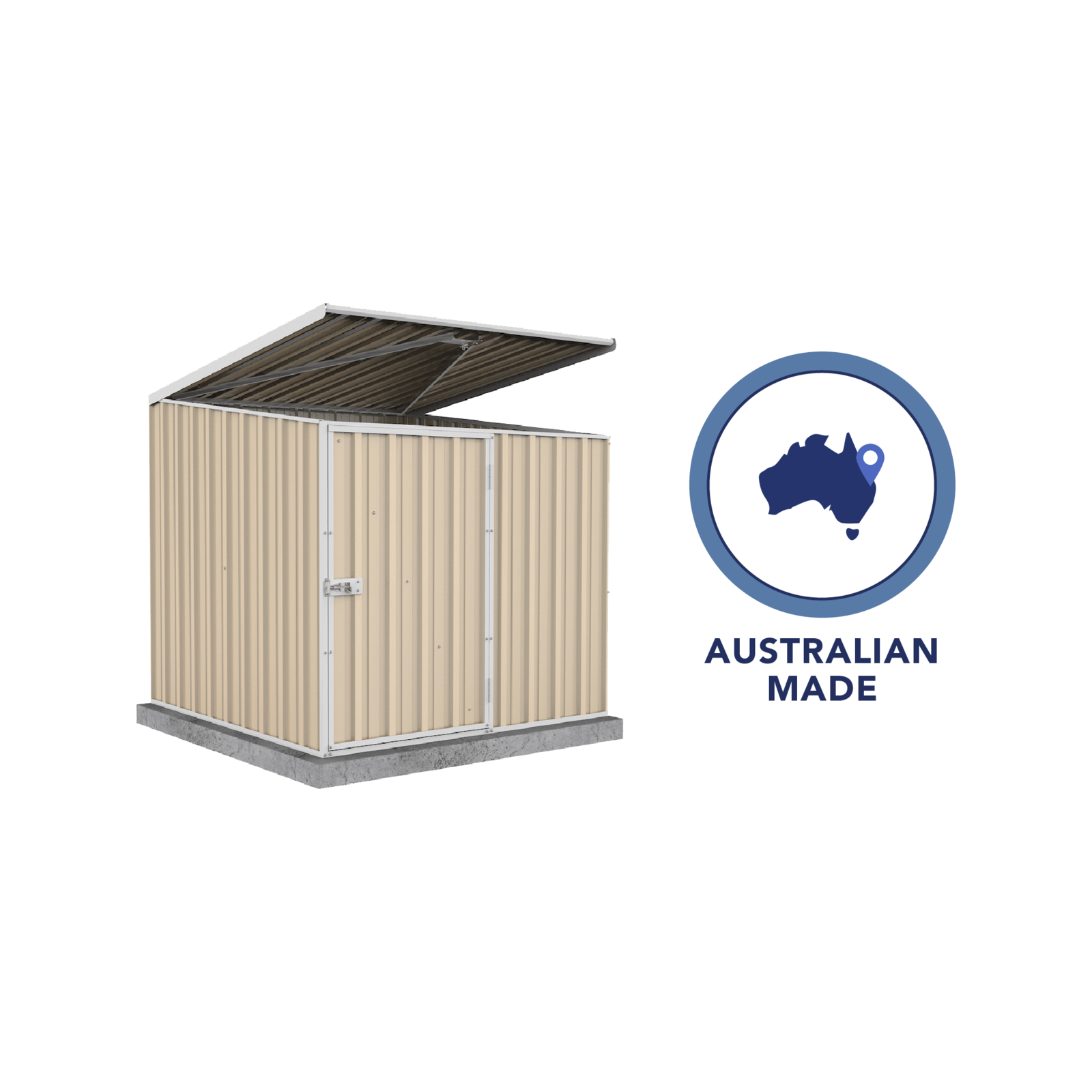 Absco Sheds 1.52 x 1.52 x 1.49m Classic Cream Pool Pump Cover