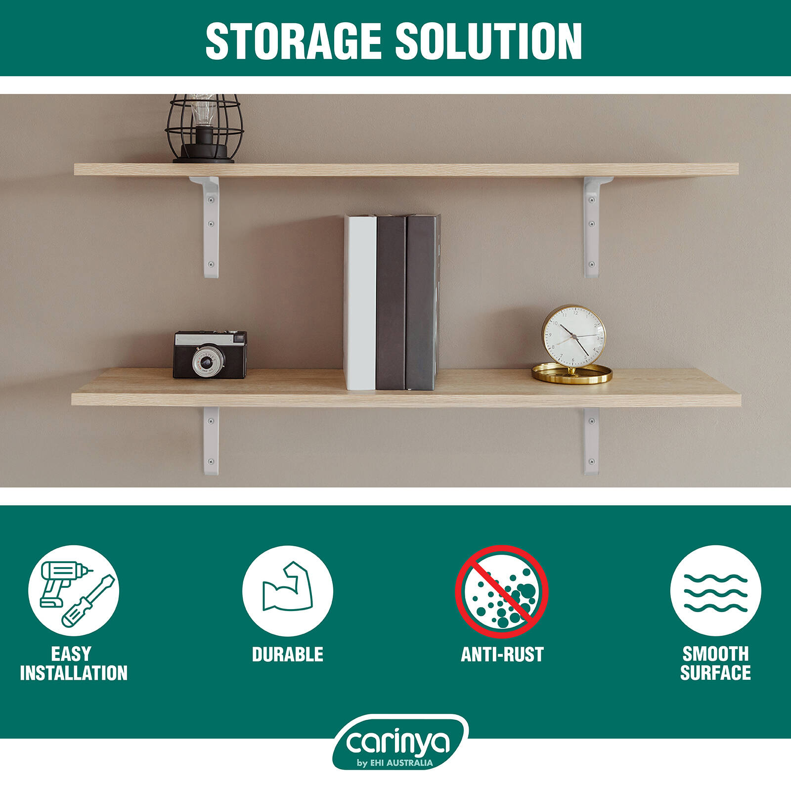 Carinya 125 x 150mm White Angle Bracket 8 Carinya 125 x 150mm White Angle Bracket