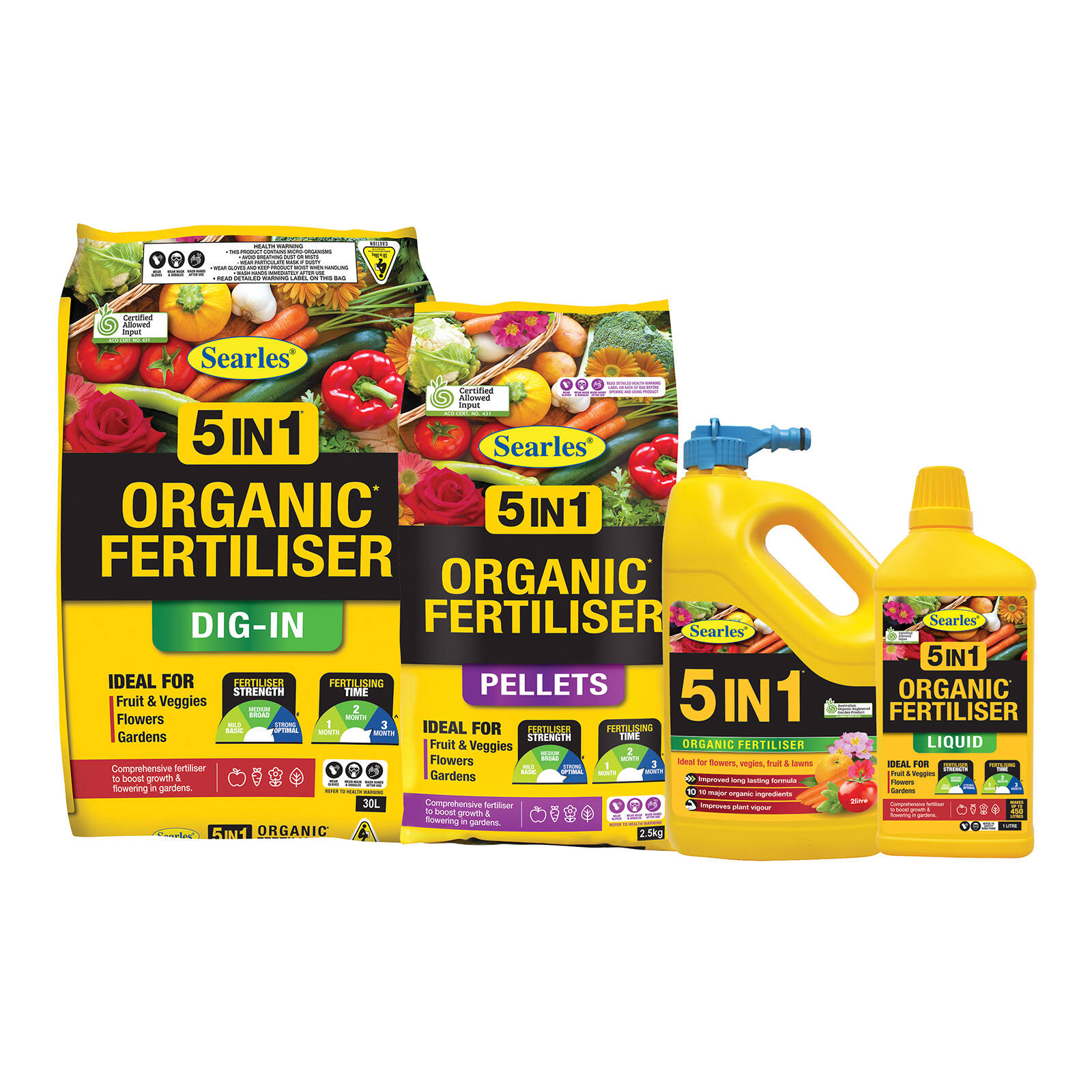 Searles 1L 5 In 1 Organic Liquid Fertiliser