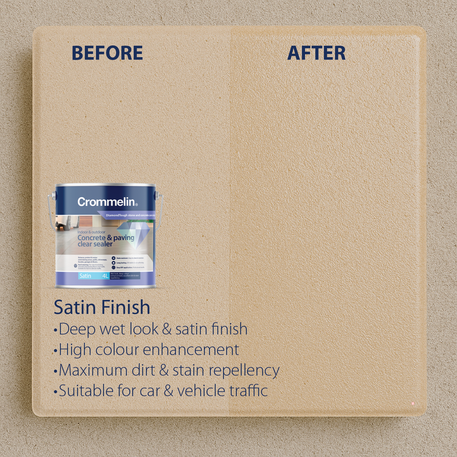 Crommelin 4L Satin DiamondCoat Paving And Concrete Sealer
