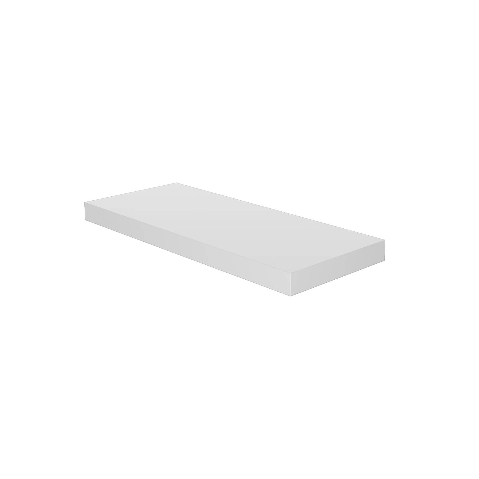 Flexi Storage Decorative Shelving 600 x 38 x 240mm White Matte Floating Shelf