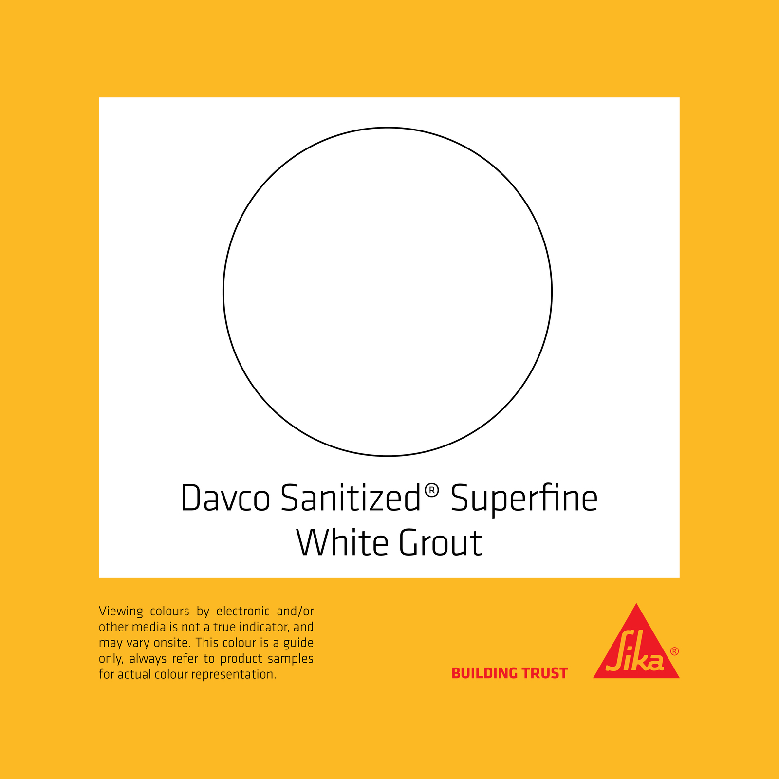 Davco 10kg Bright White Superfine Grout