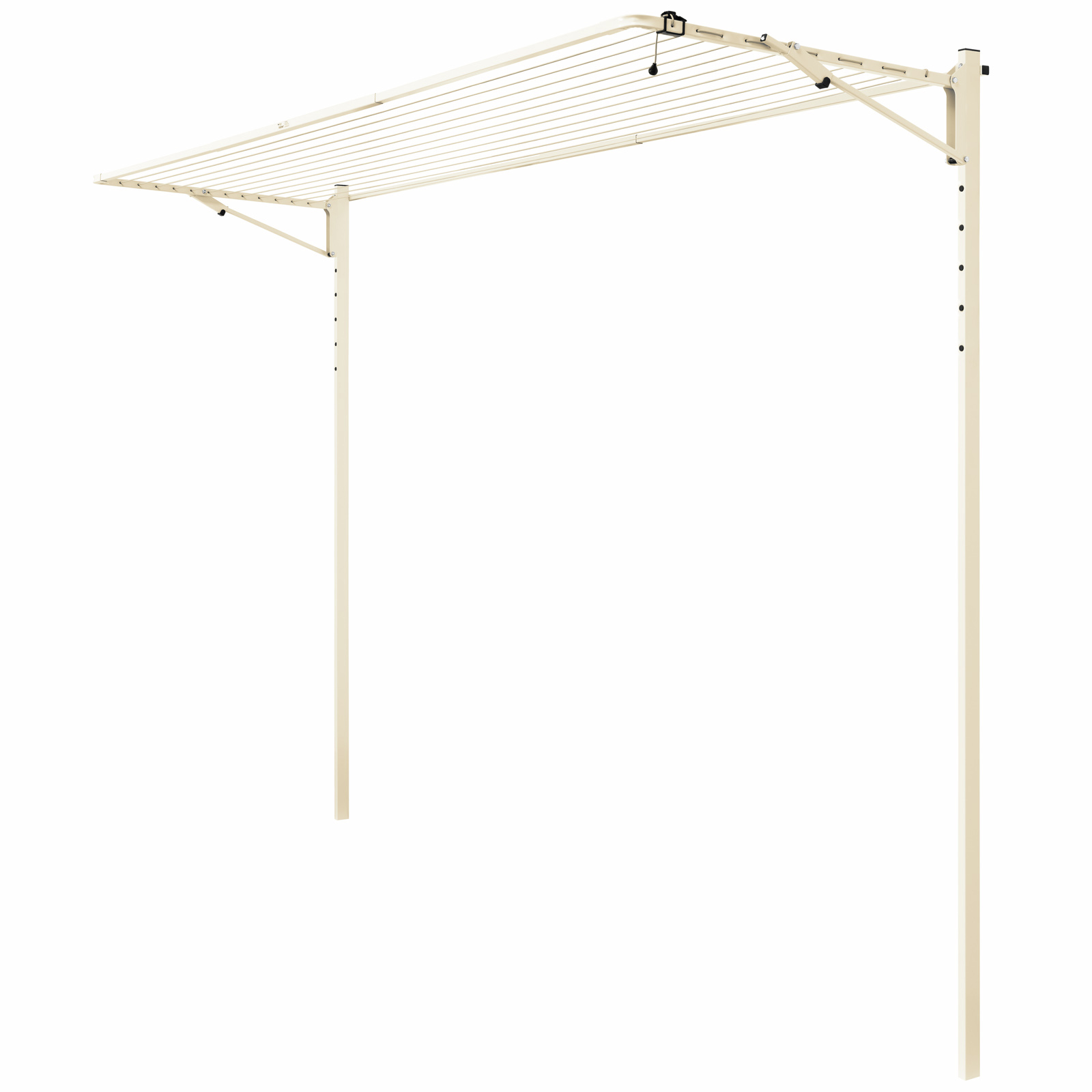 Austral 3.3m Classic Cream Fold Down Clothesline Accessory Ground Mount Kit