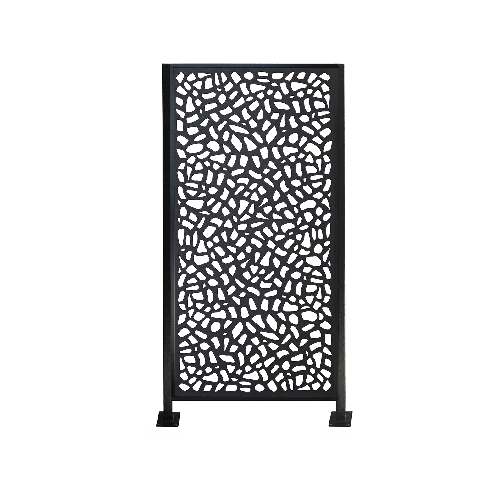 Jack Matrix 1800 x 900 x 9mm Charcoal Riverbank Décor Screen With Frame