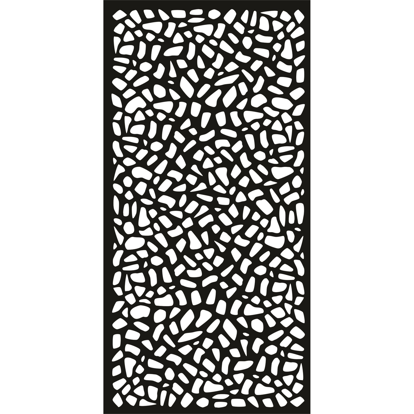 Jack Matrix 1800 x 900 x 9mm Charcoal Riverbank Décor Screen With Frame