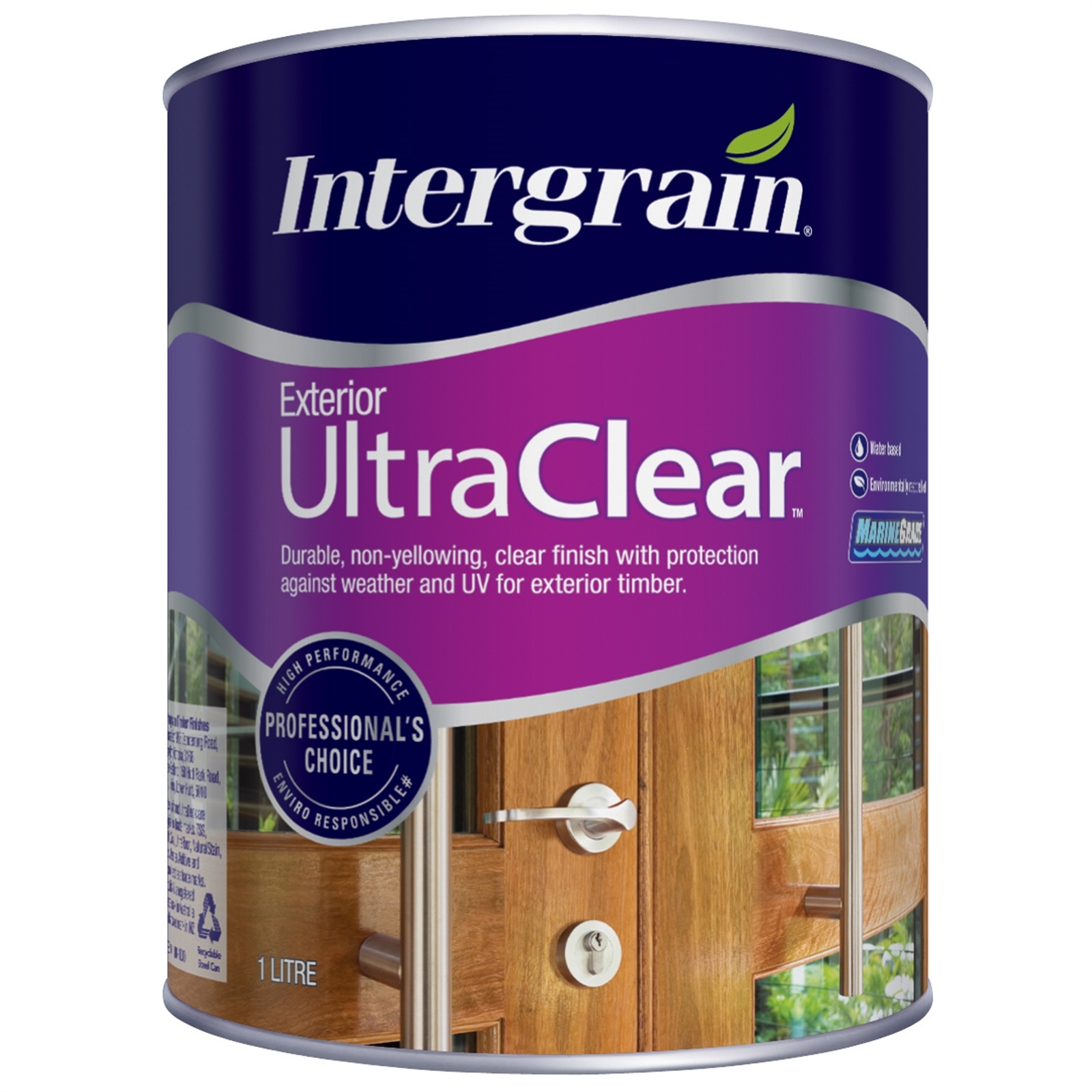 Intergrain 1L Matt Ultraclear Exterior Timber Varnish - 1L