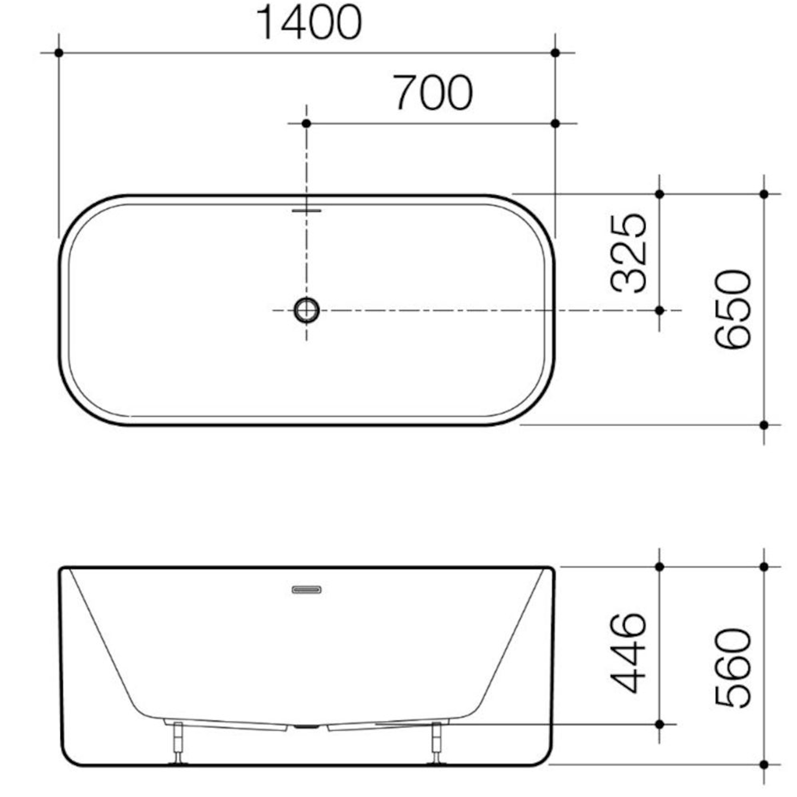 Caroma Luna Freestanding Bath