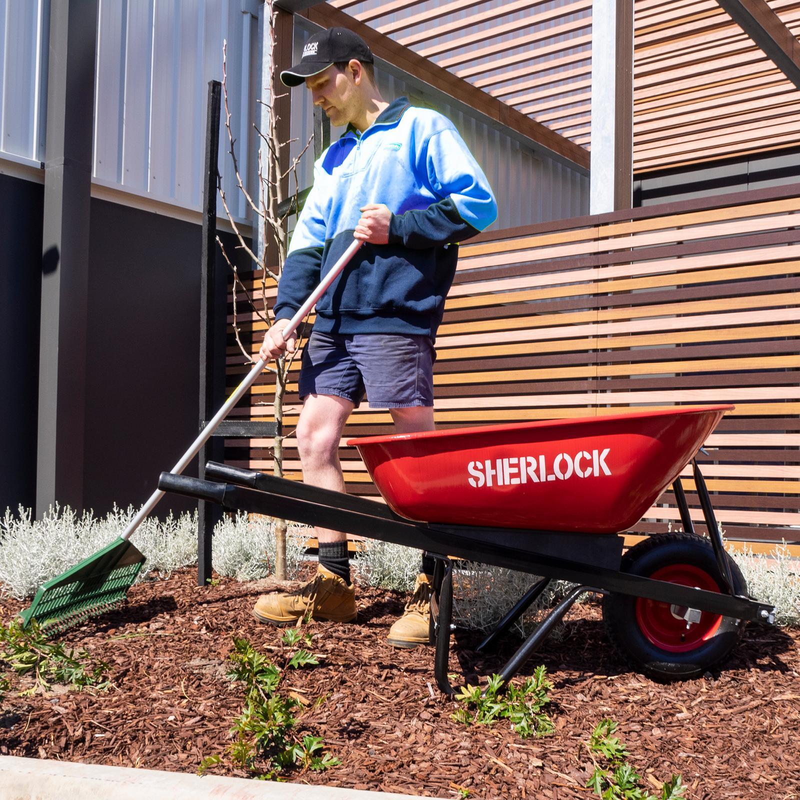 Sherlock 100L Home Use Steel Tray Wheelbarrow