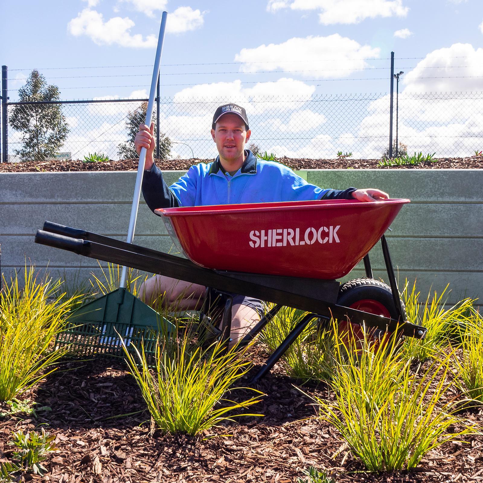Sherlock 100L Home Use Steel Tray Wheelbarrow 3 Sherlock 100L Home Use Steel Tray Wheelbarrow