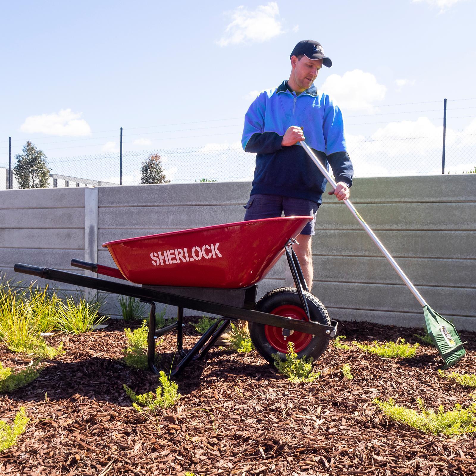 Sherlock 100L Home Use Steel Tray Wheelbarrow 4 Sherlock 100L Home Use Steel Tray Wheelbarrow