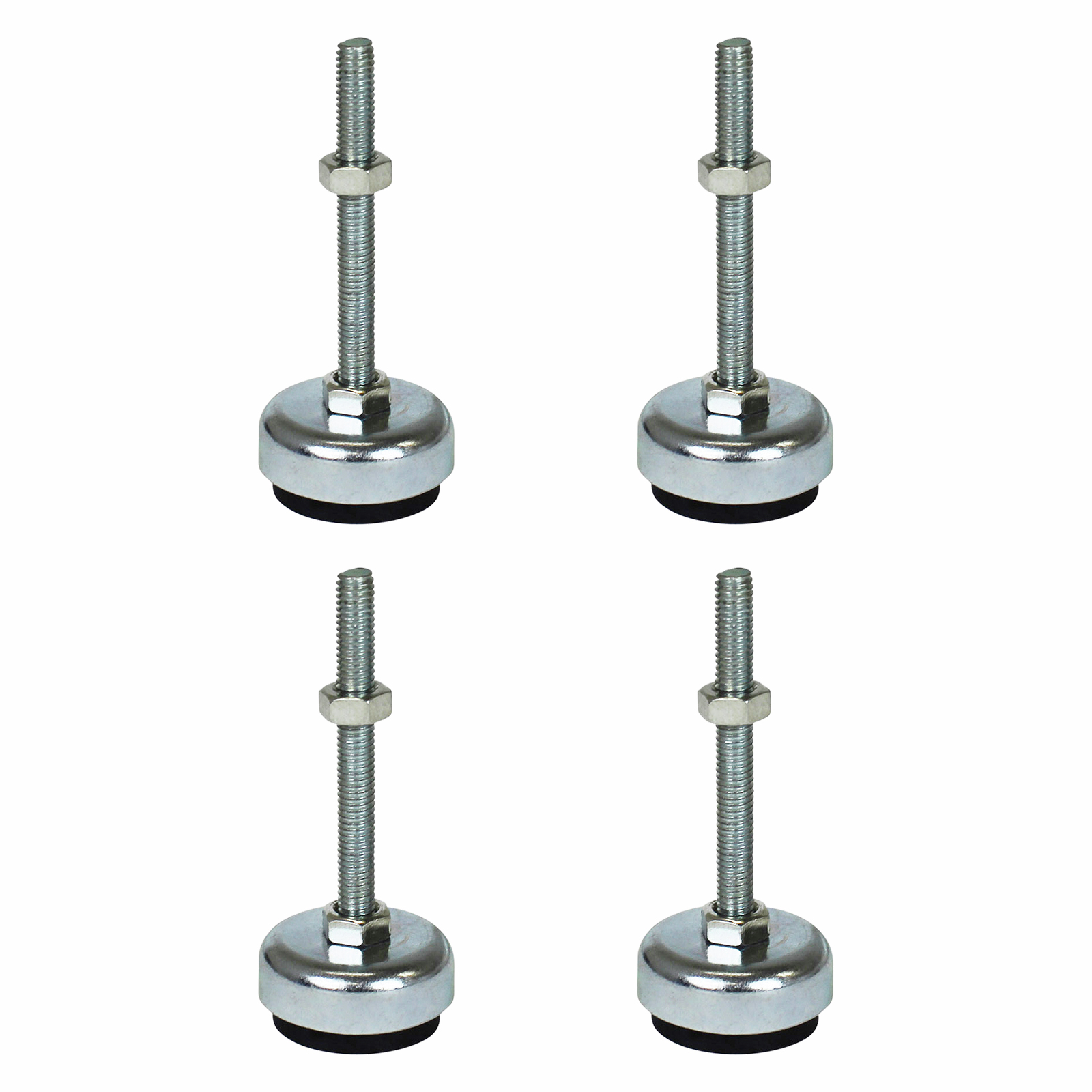 Richmond 30mm x M6 Steel Fixed Levelling Feet - 4 Pack