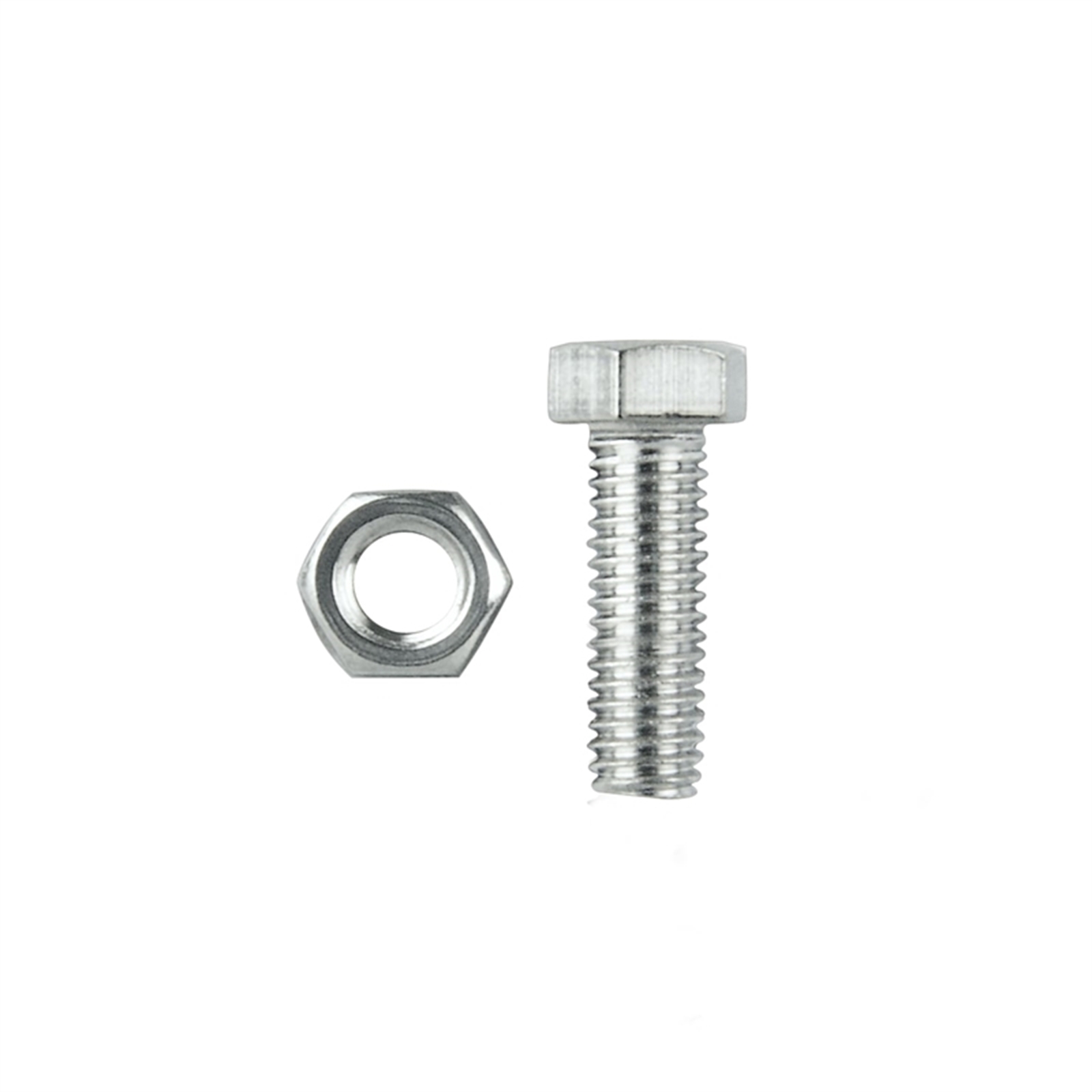 Pinnacle M8 x 25mm Stainless Steel Hex Head Bolts And Nuts - 6 Pack