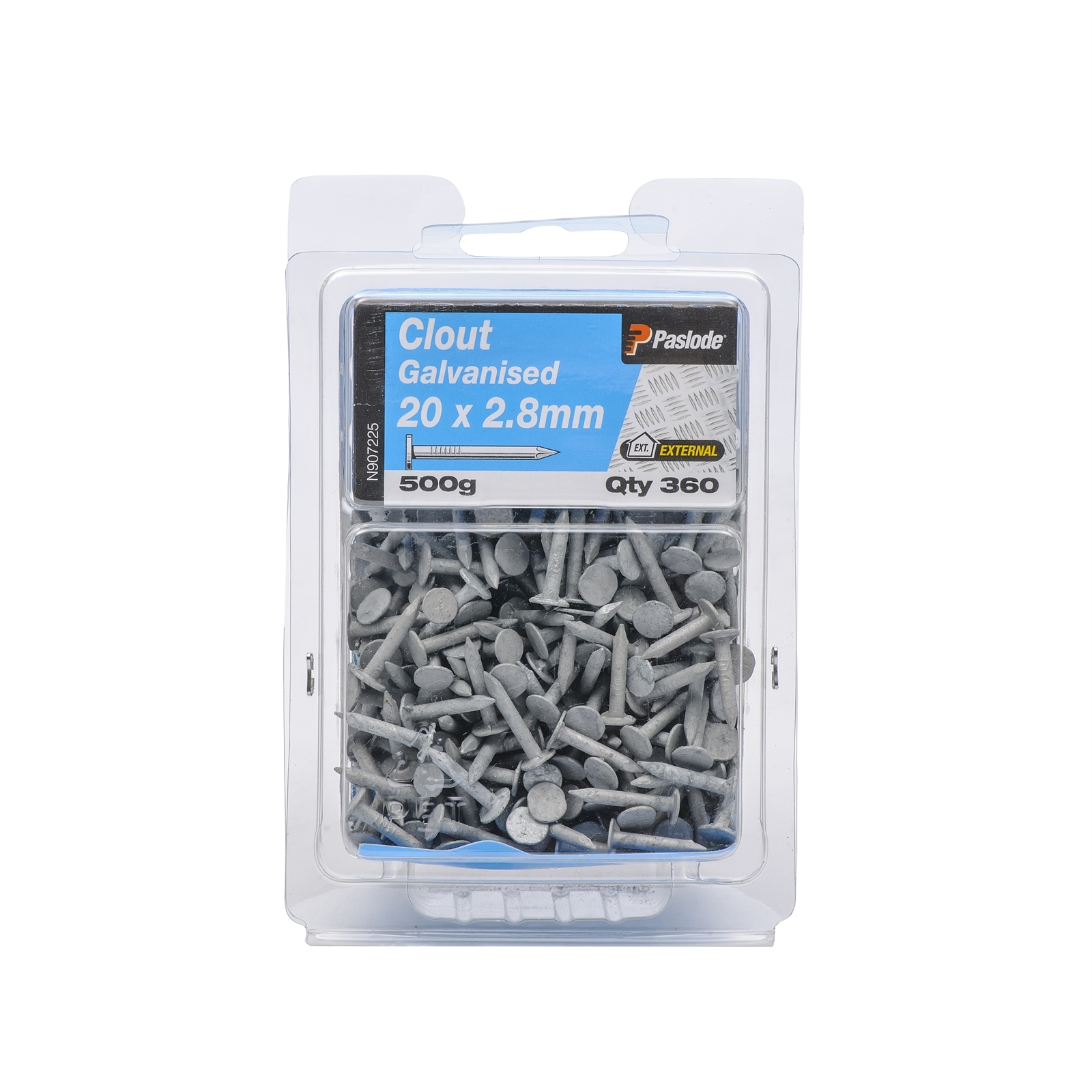 Paslode 20 x 2.8mm 500g Galvanised Clouts - 360 Pack