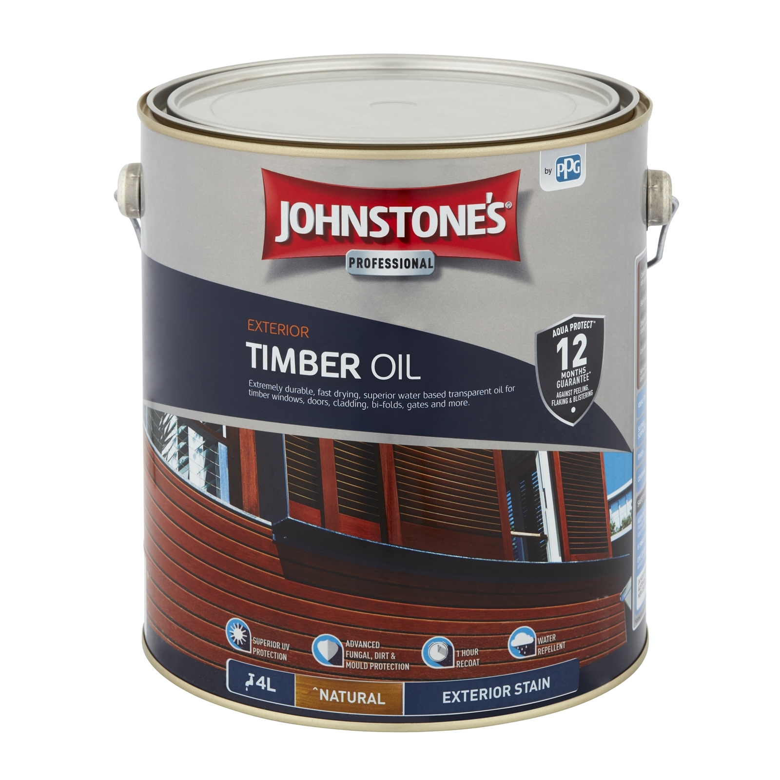 Johnstone's 4L Natural Exterior Timber Oil